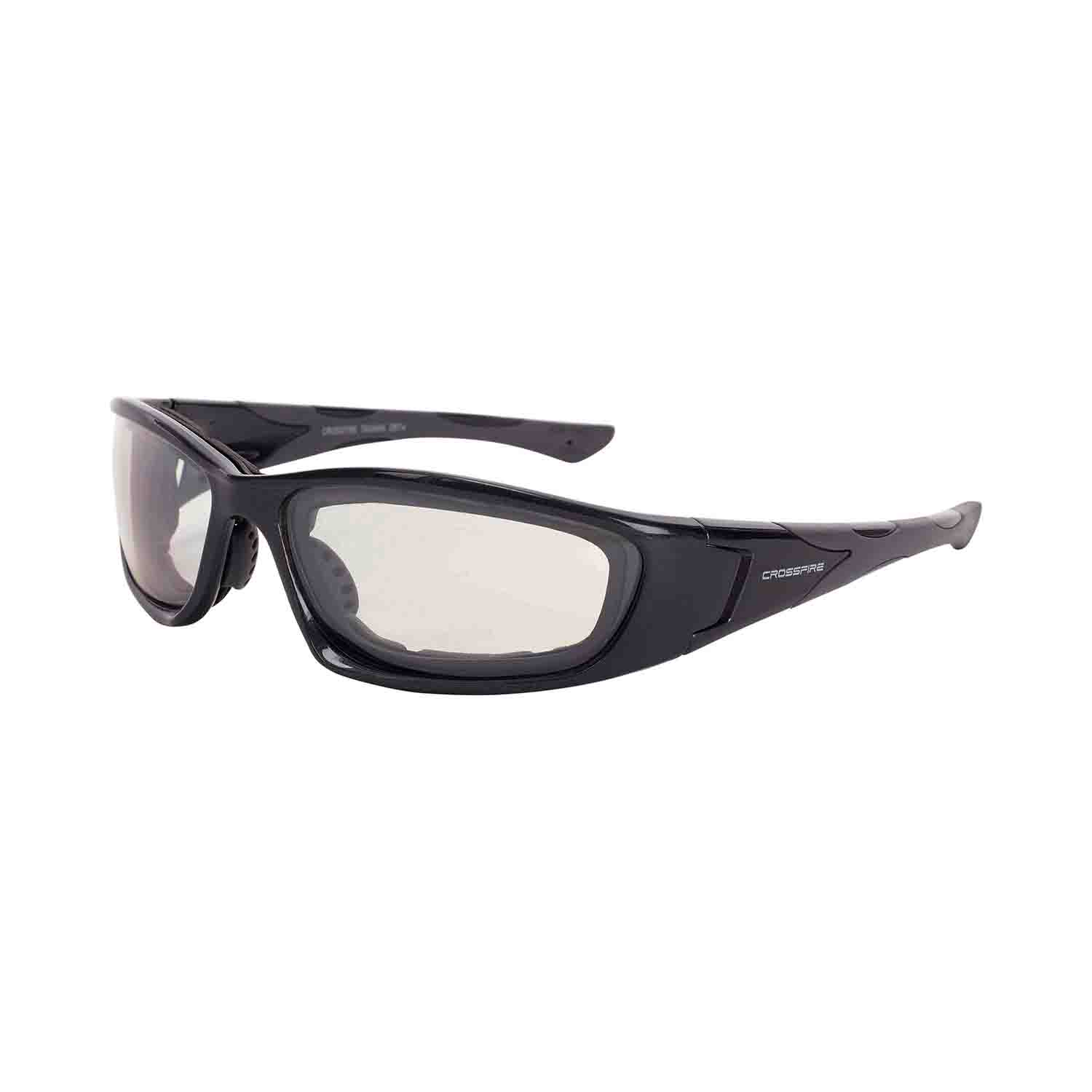 MP7 Foam Lined Safety Eyewear - Shiny Pearl Gray Frame - Indoor/Outdoor Anti-Fog Lens
