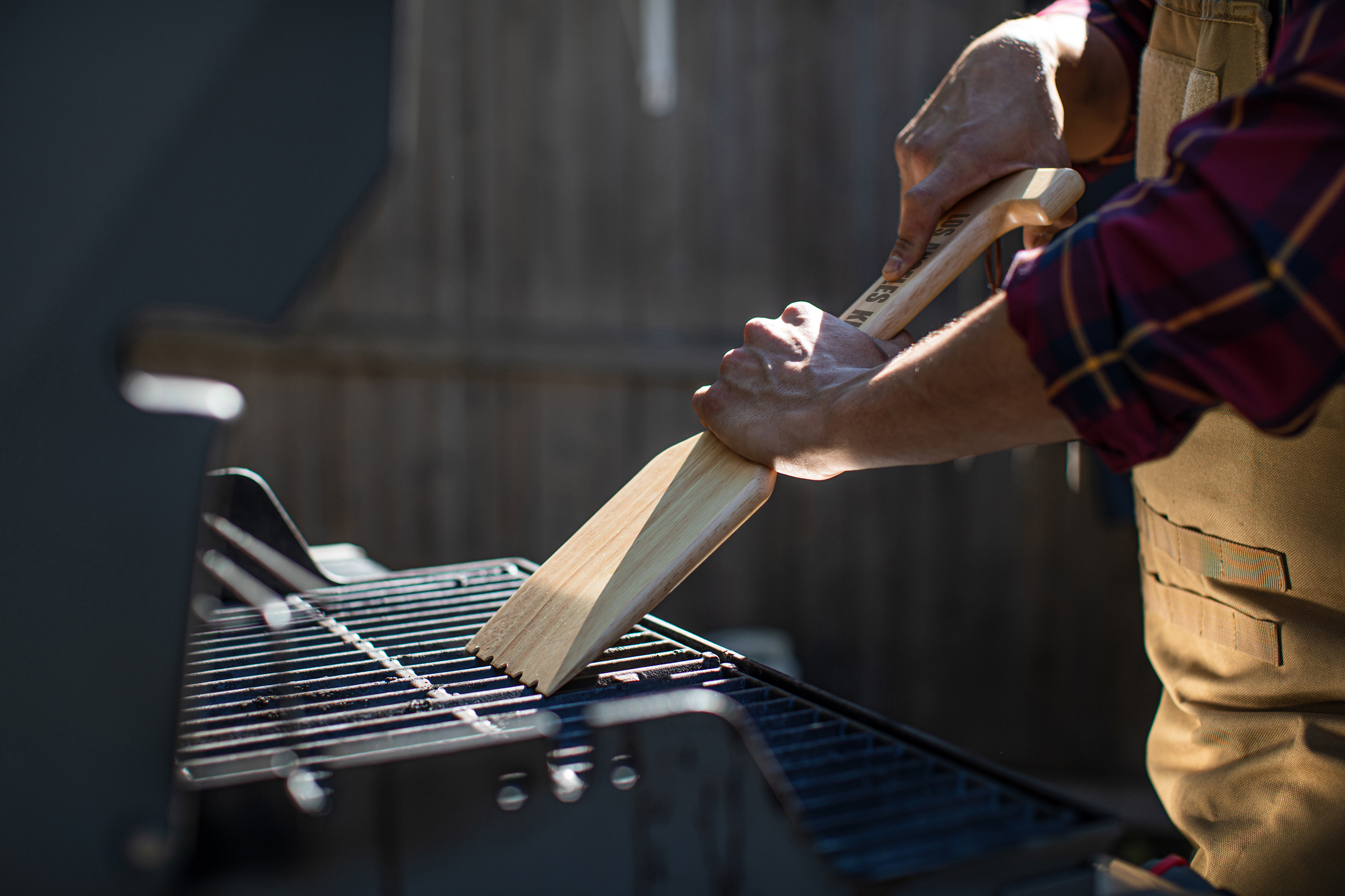 Los Angeles Kings - Hardwood BBQ Grill Scraper with Bottle Opener