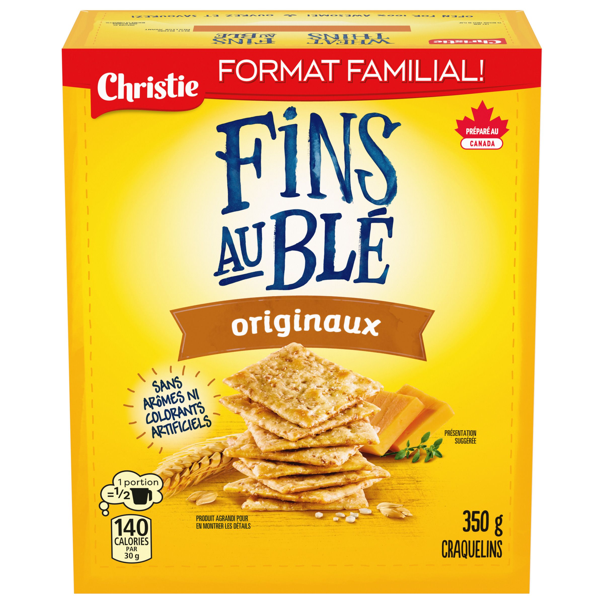 Craquelins FINS AU BLÉ Originaux, format familial 350 g-1