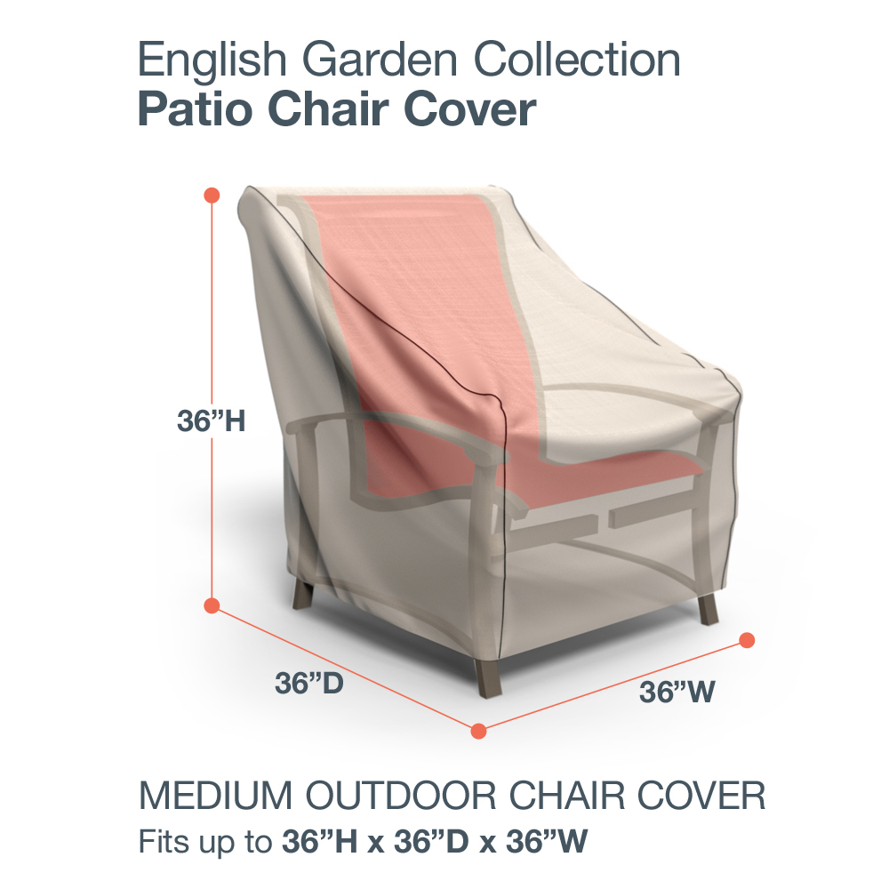 Patio Chair Cover Outdoor Garden Furniture UV Waterproof Protection Tan Tweed