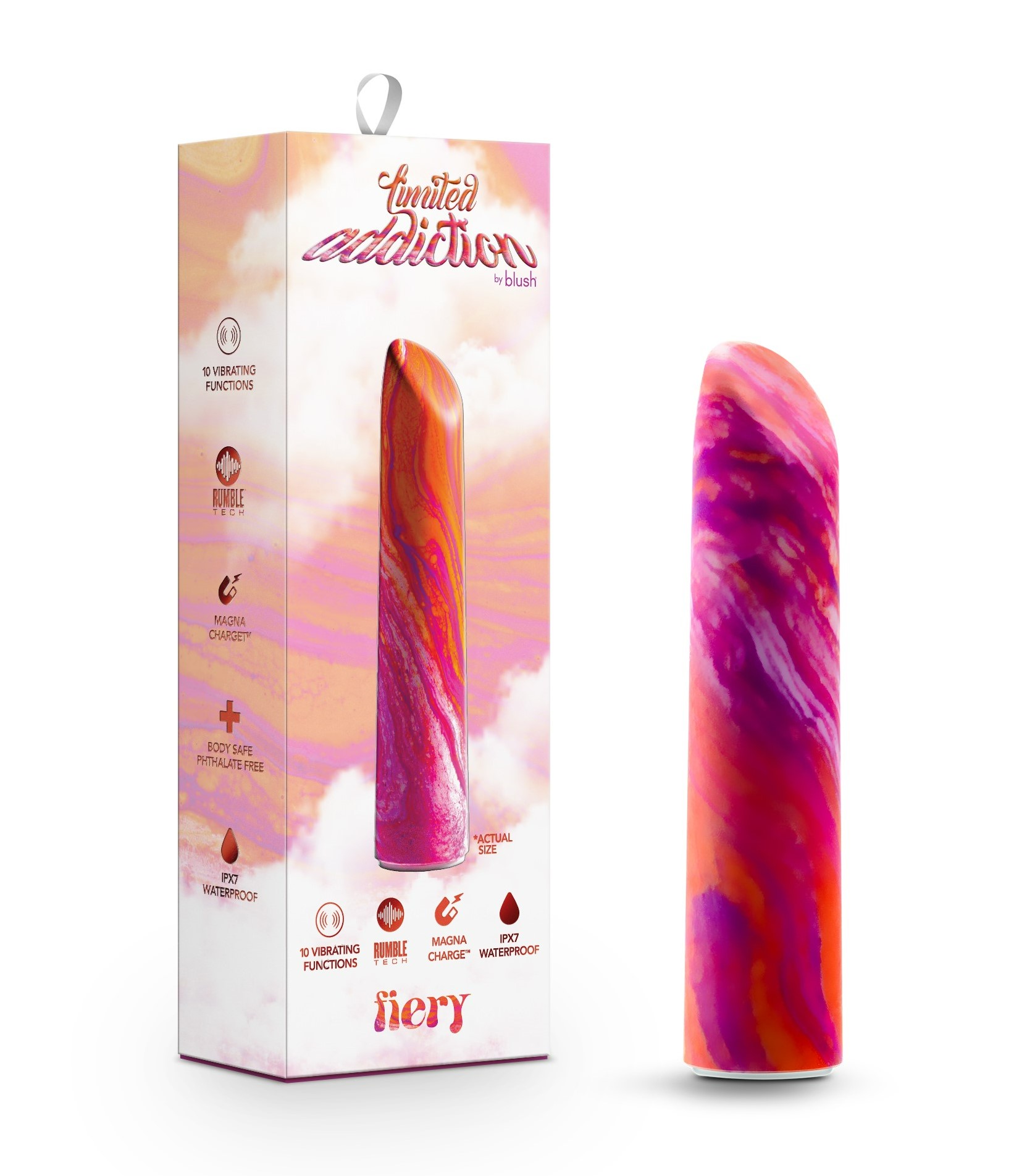 Blush Limited Addiction Fiery Power Vibe Coral 4-Inch Vibrator