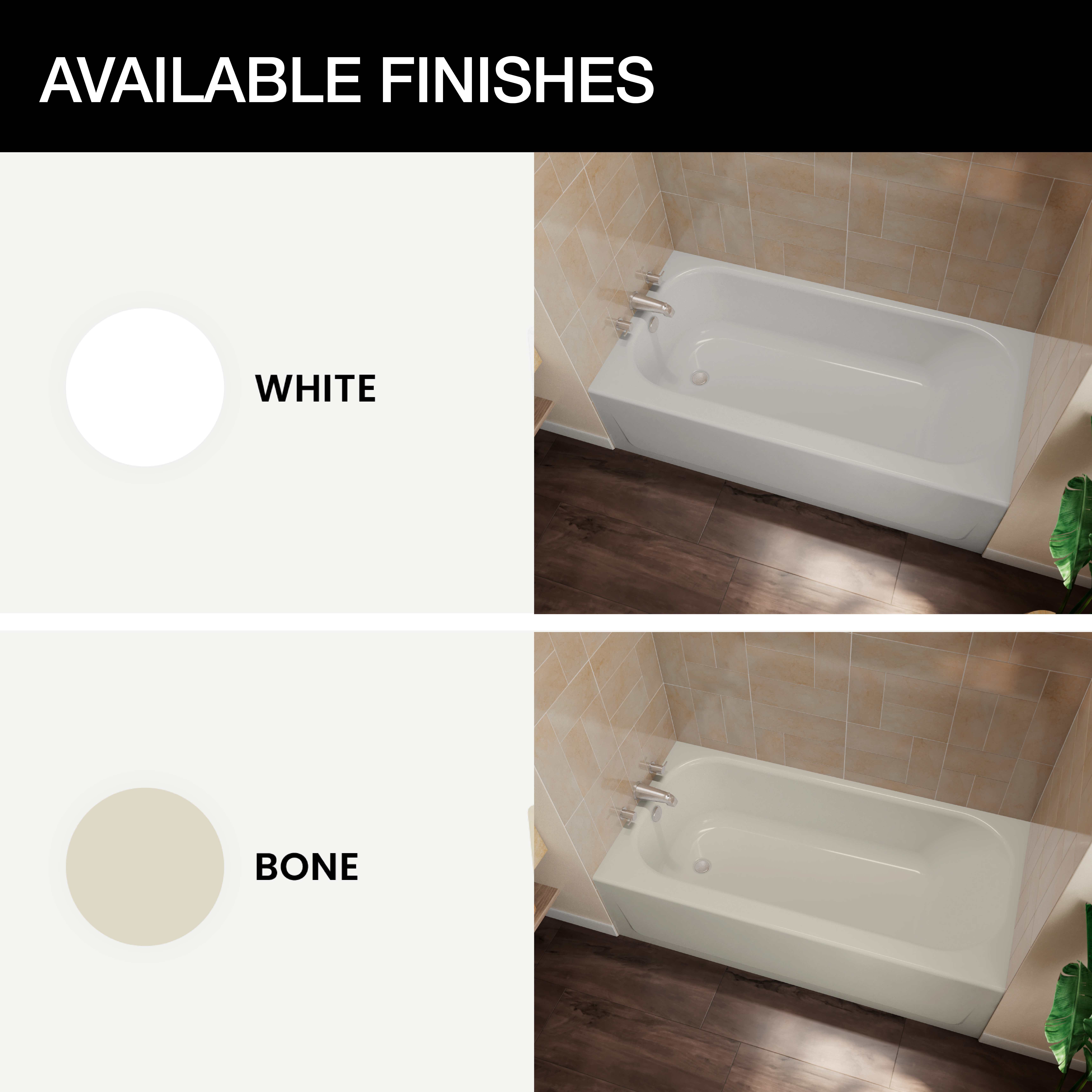 Beautiful and Brilliant Bathtub finishes