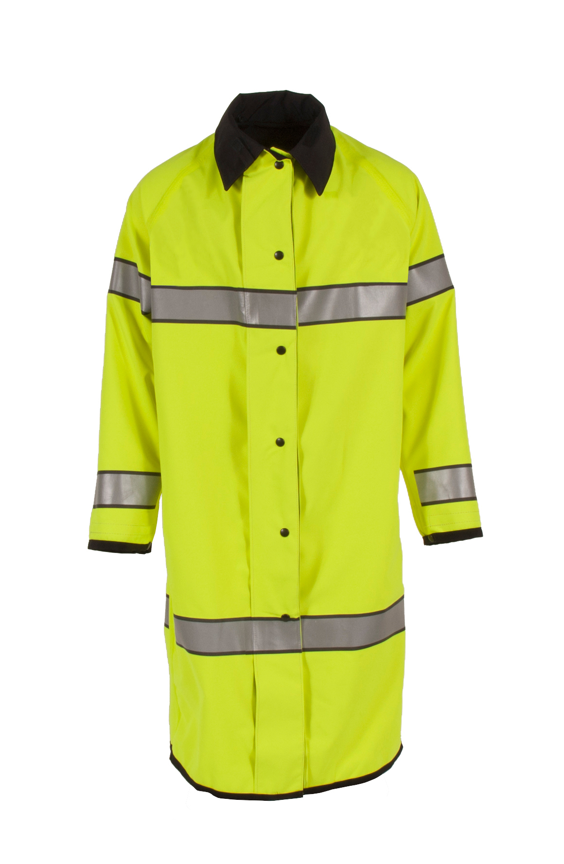 5010RCH3M Reversible Police Coat with 3M Reflective Taping - Hi-Vis Lime/Black - Size 2X