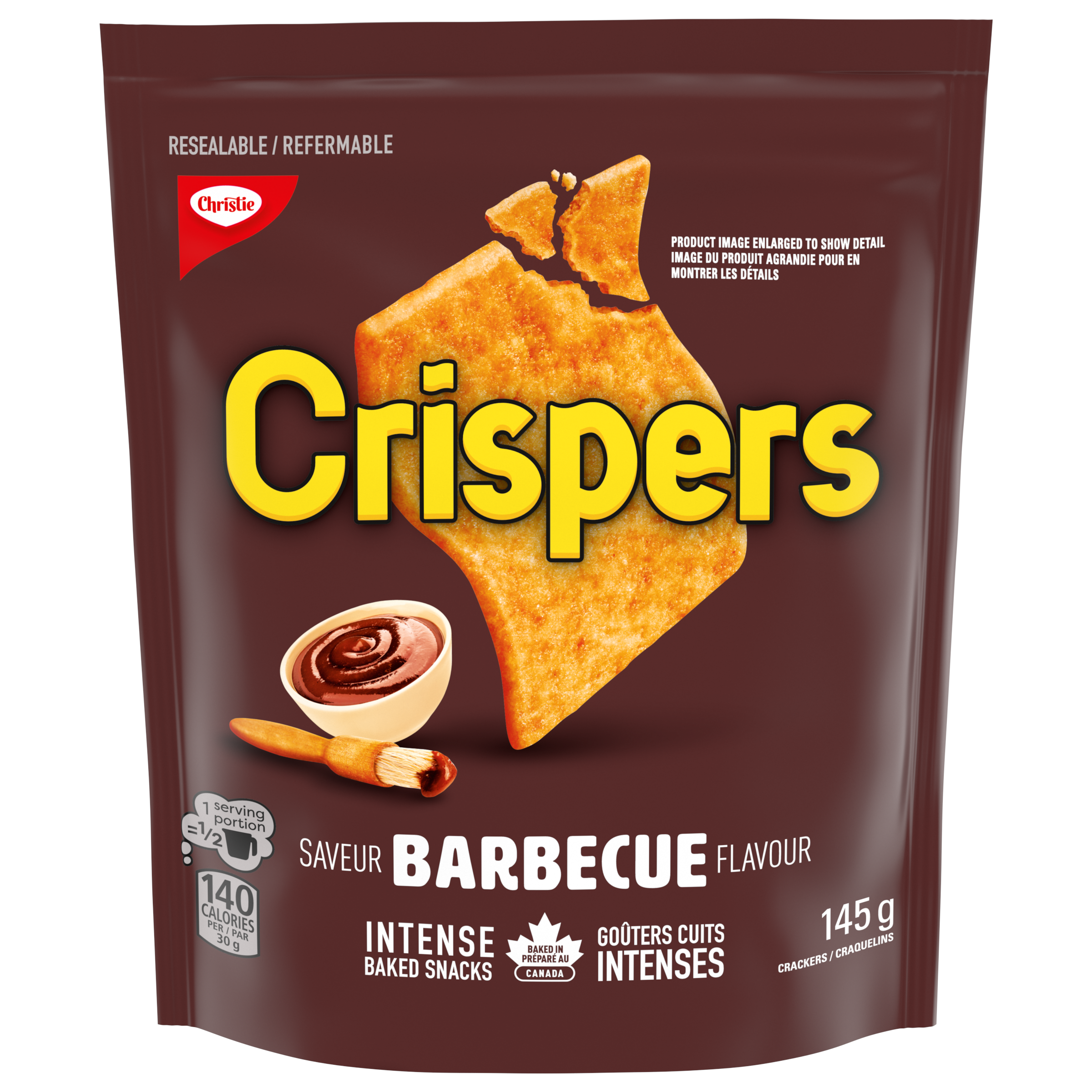 Crispers BBQ Cracker Snacks, 145G-0