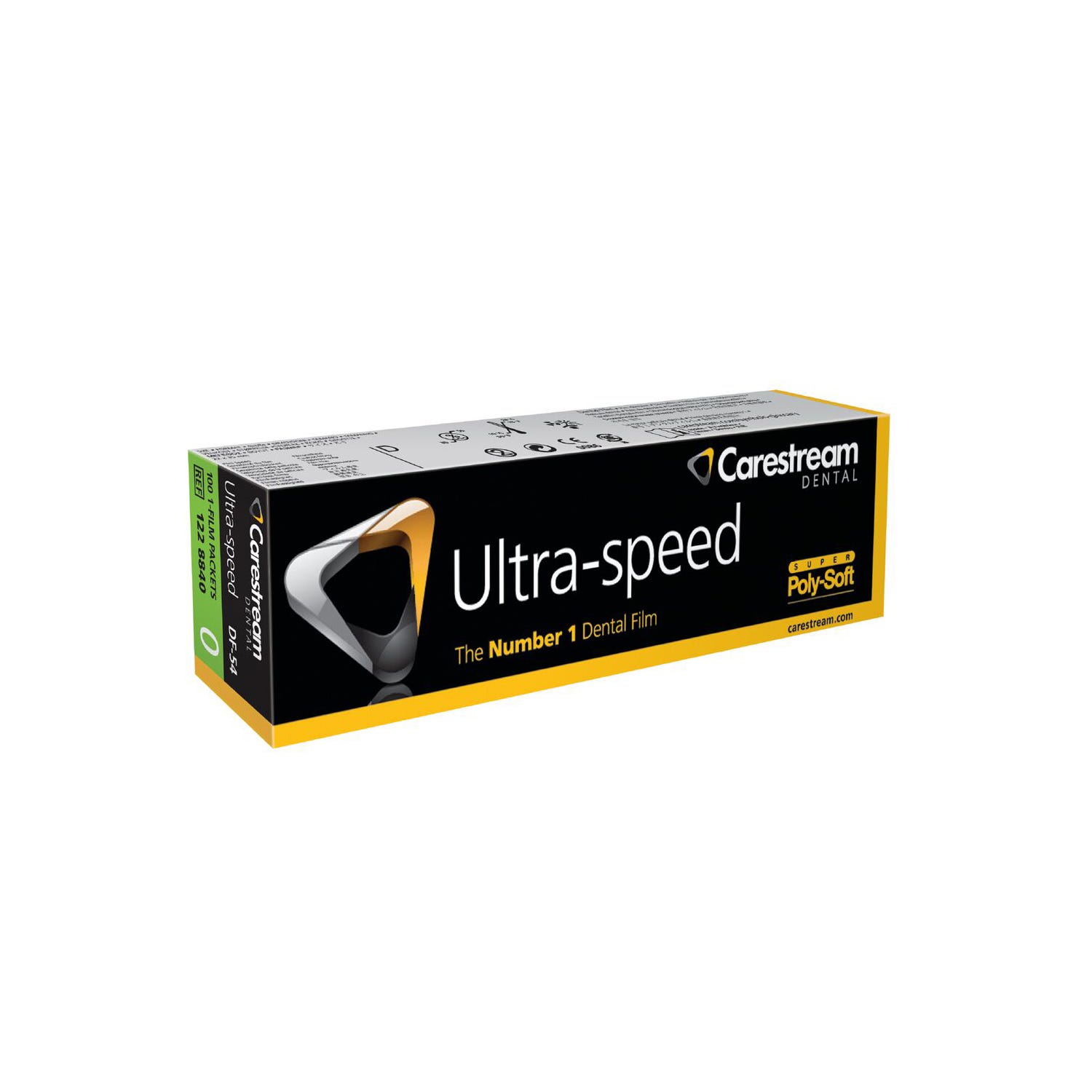 Ultra-speed™ Intraoral Dental Film, Size 0, DF-54, Super Poly-Soft™ Packets - 100/Box