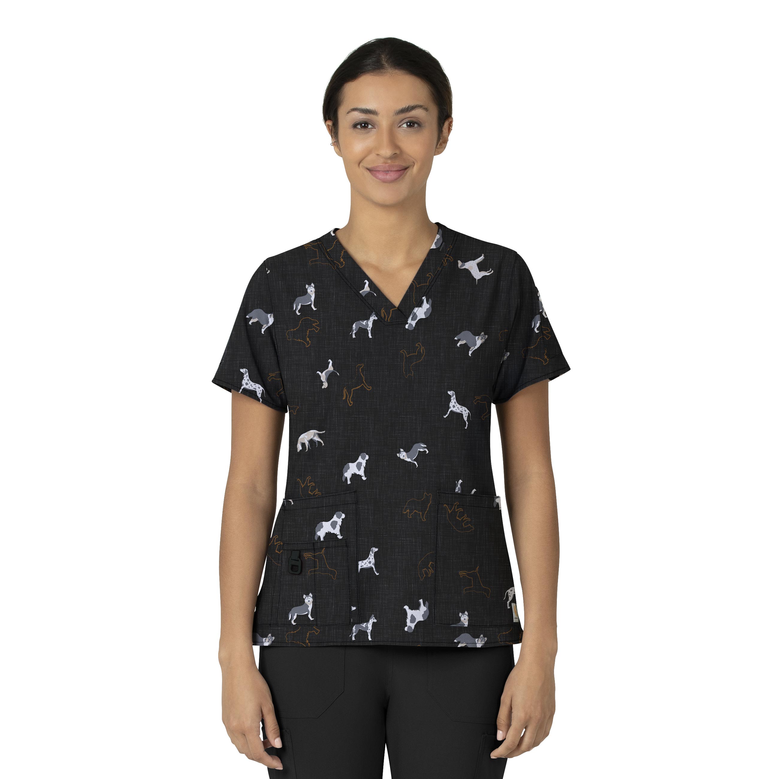 Women&#8216;s V-Neck Print Scrub Top-Carhartt