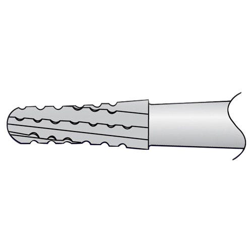 Oral Surgery Bur, #1703 Taper/Round End Cross Cut, Shank #6 (44.5mm J-Notch), Sterile - 10/Box