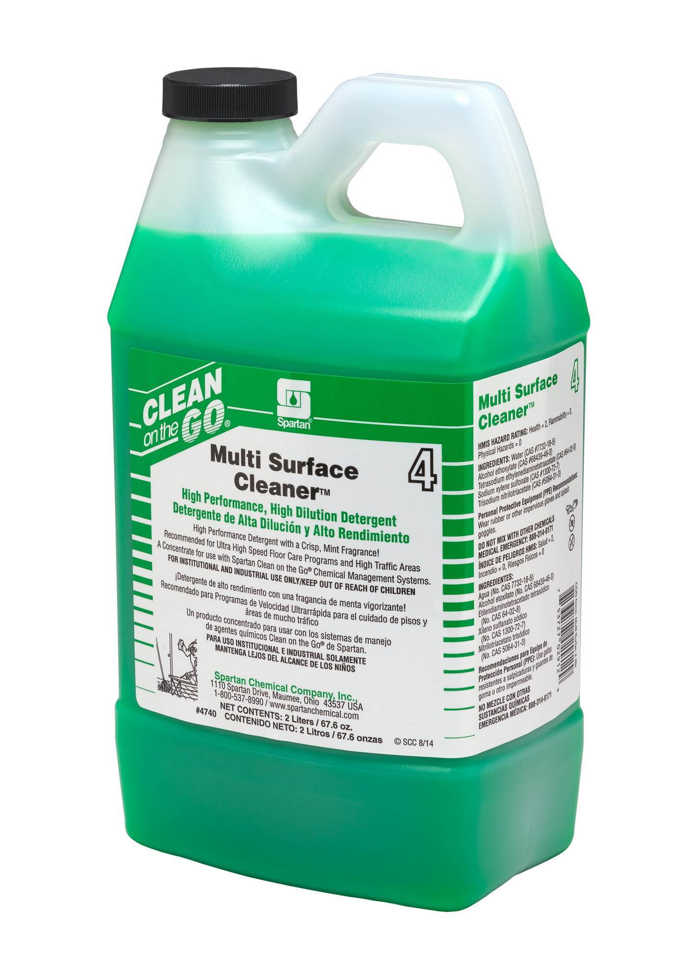 Spartan Chemical Company Multi Surface Cleaner 4, 2 Liter