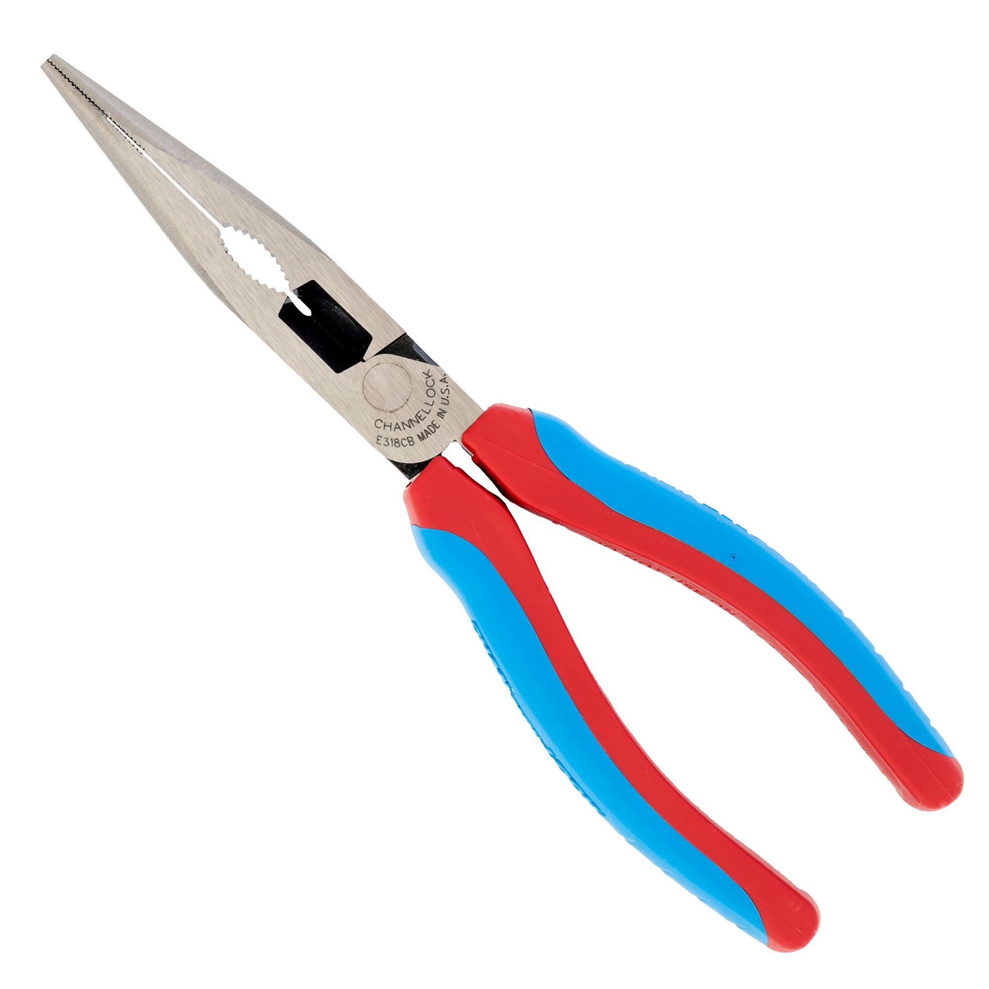 318CB 8-inch CODE BLUE® XLT™ Combination Long Nose Pliers with Cutter