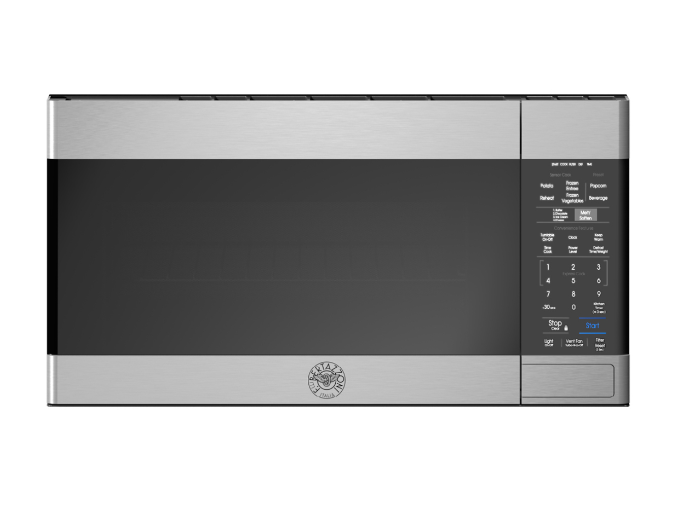 Bertazzoni 30" OTR Microwave Hood - 300 CFM - NO HANDLE