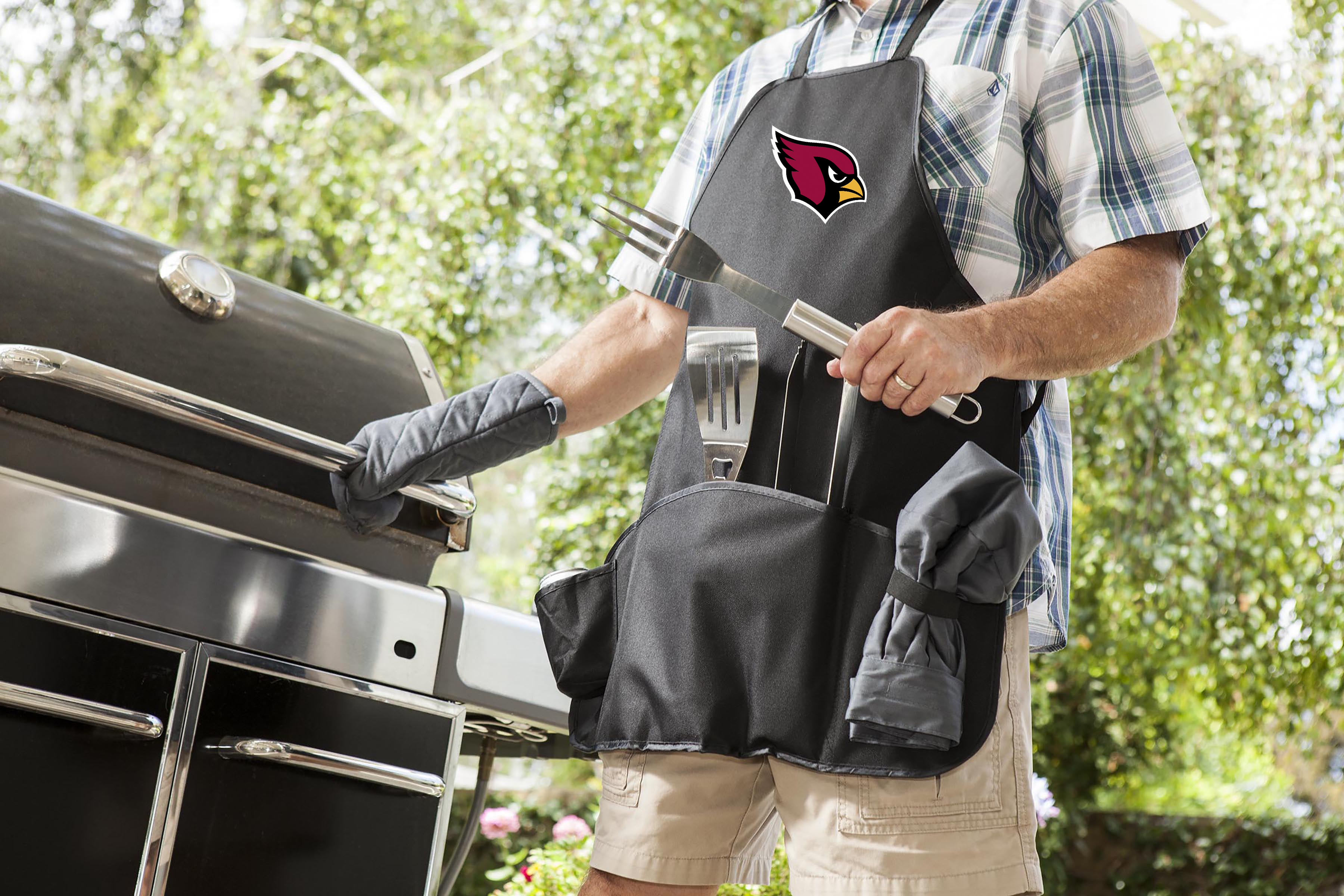 Arizona Cardinals - BBQ Apron Tote Pro Grill Set