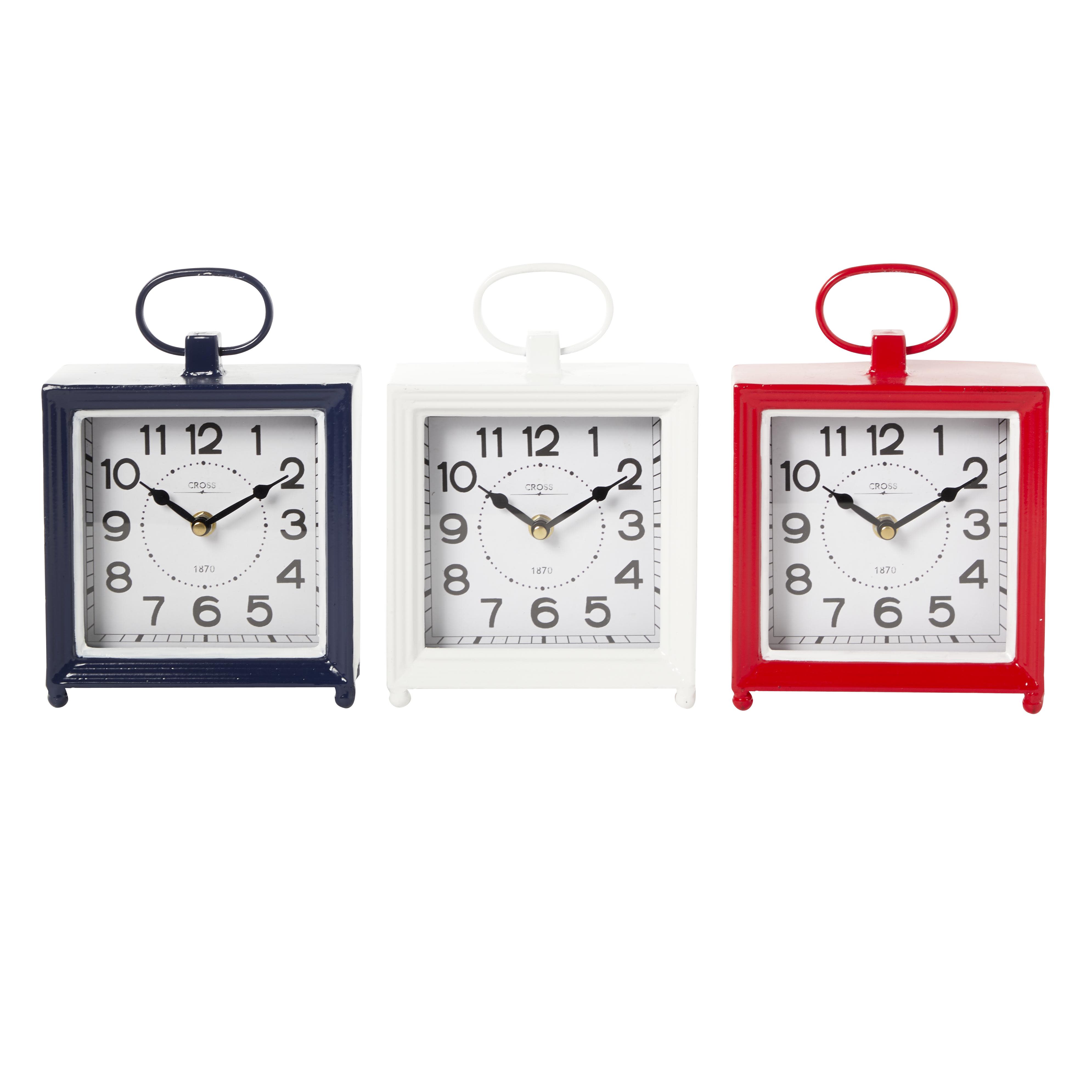 Multi Colored Metal Clock