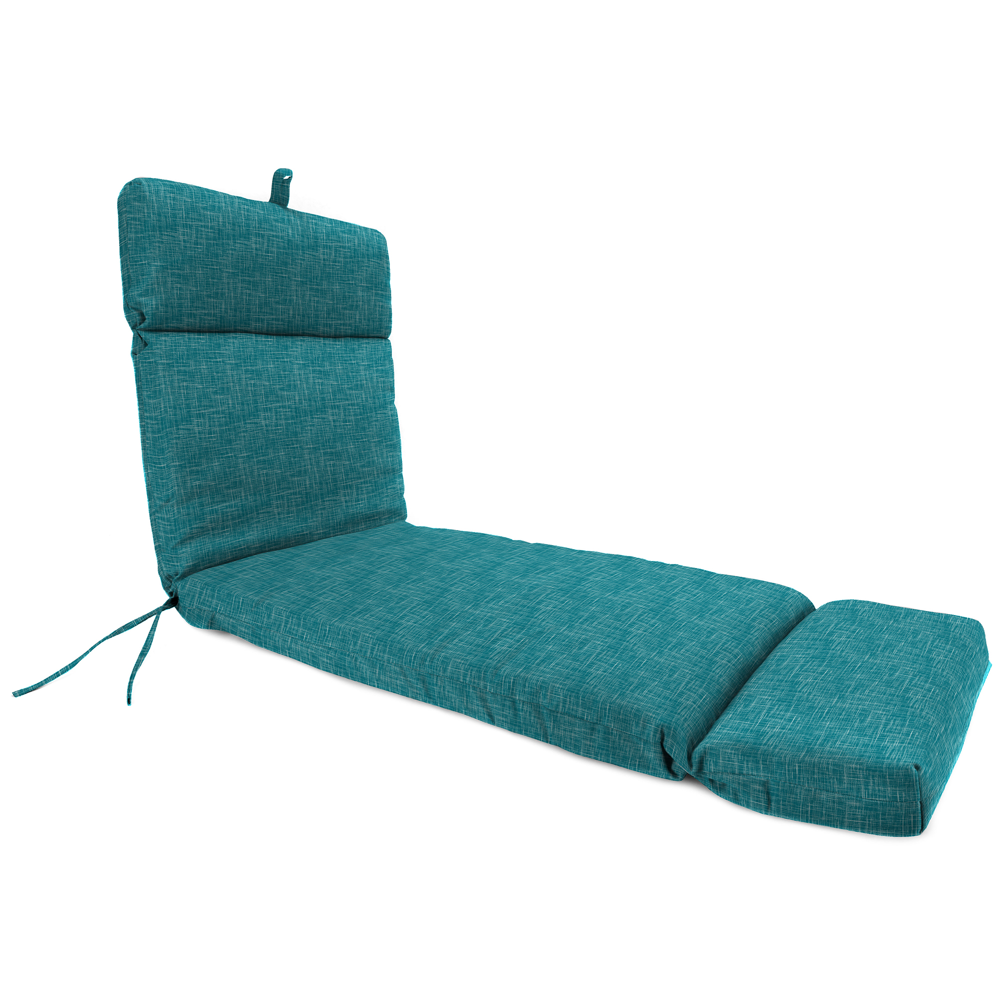 New Outdoor Patio Chaise Lounge Chair Cushion with Ties 72" x 22", UV Treated - Picture 7 of 13