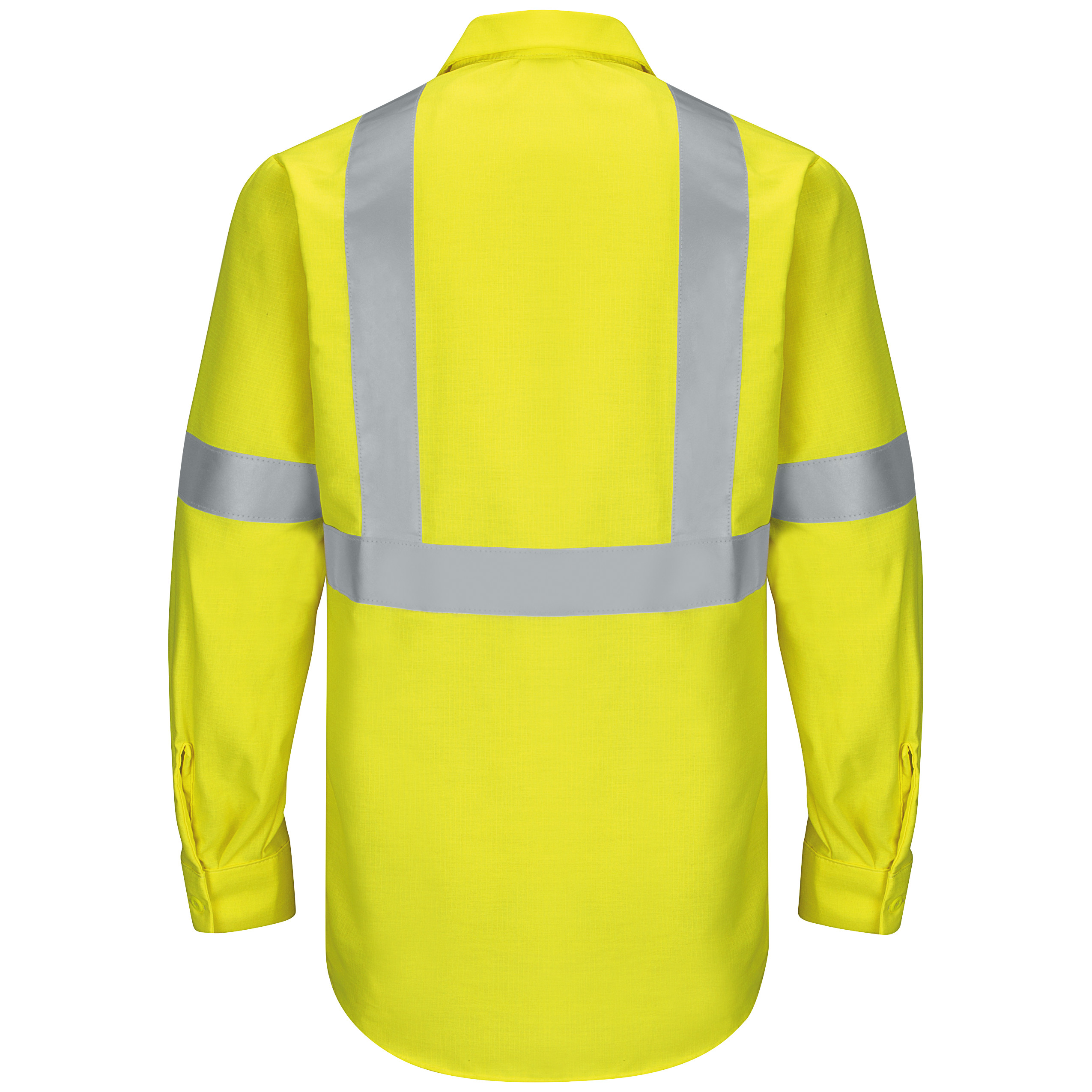 Picture of Red Kap® SY14-HV-TRC2 Men's Hi-Visibility Long Sleeve Ripstop Work Shirt - Type R, Class 2
