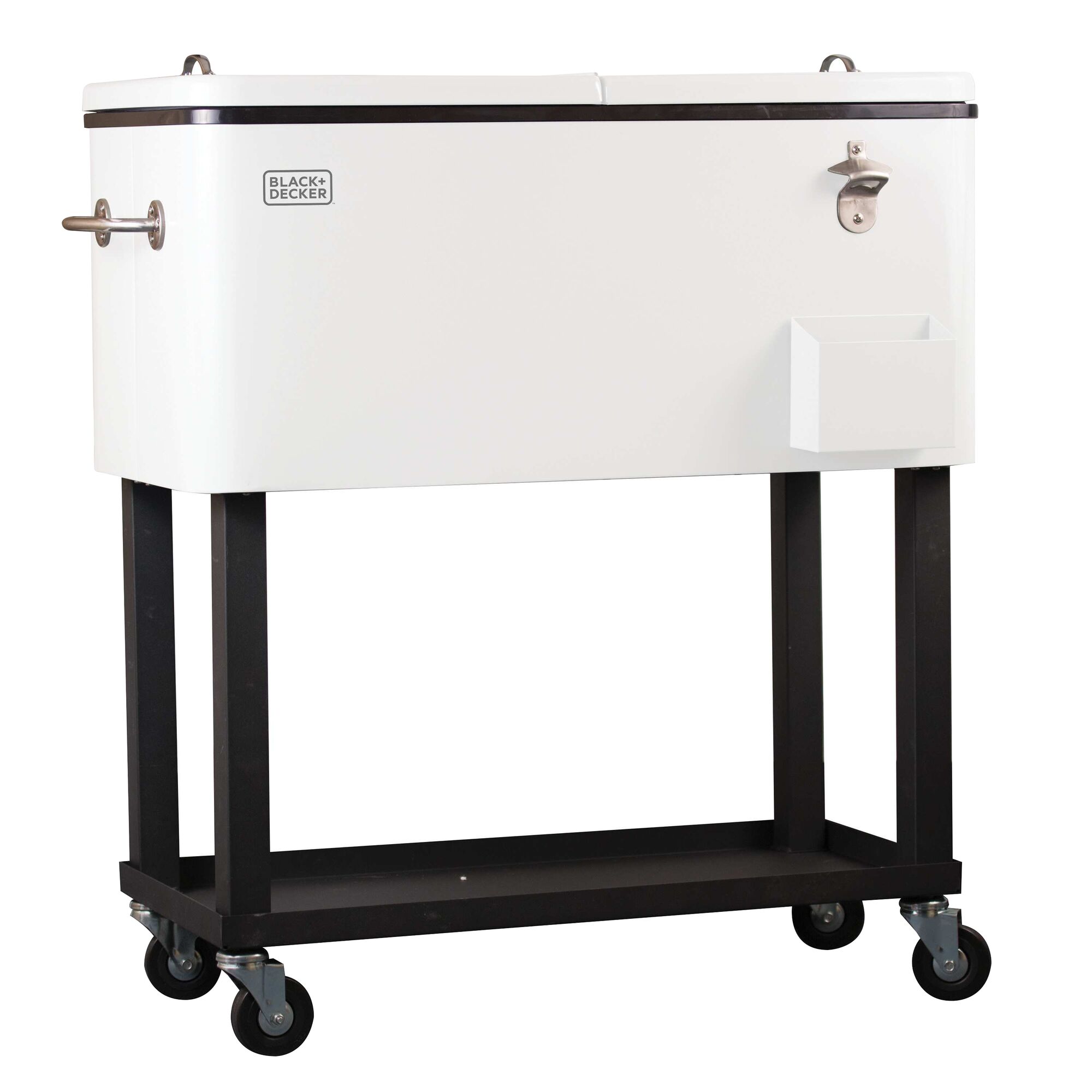 BLACK+DECKER Mobile cooler cart on wheels and at counter height