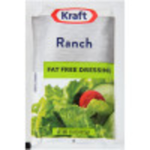 KRAFT Single Serve FatFree Ranch Salad Dressing, 1.5 oz. Packets (Pack