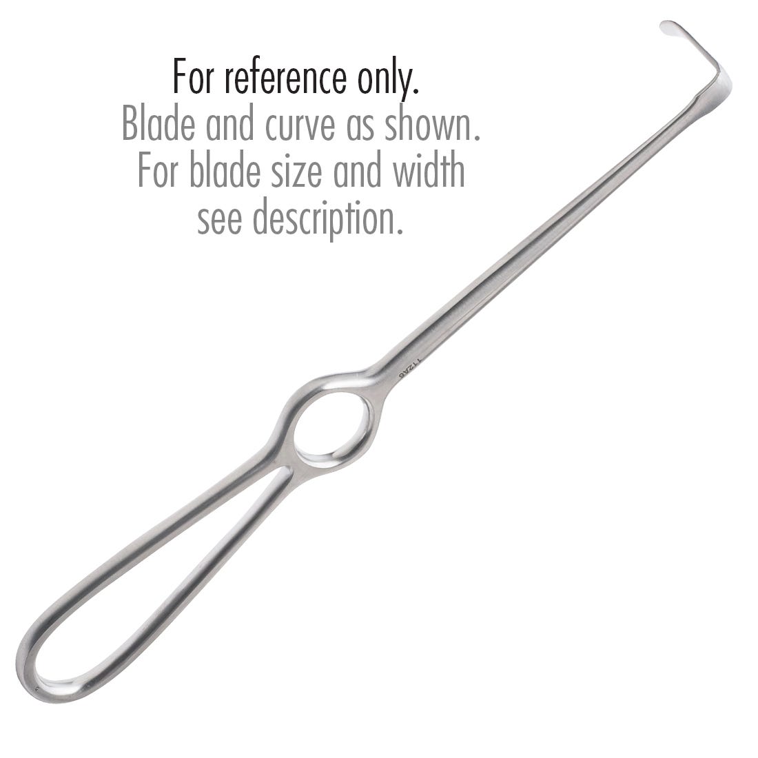 Obwegeser Type Surgical Retractor Standard, Curved Down, 12mm x 55mm