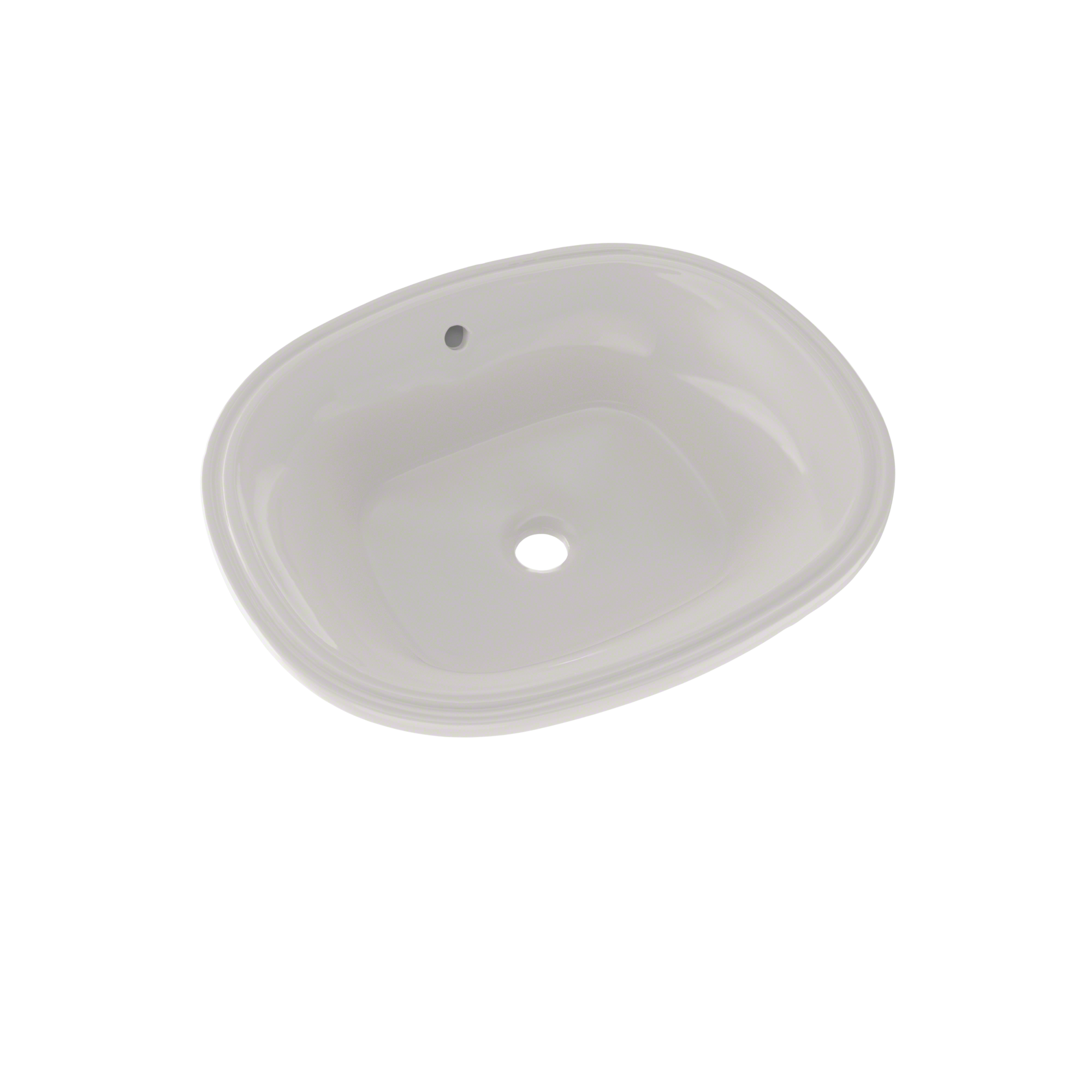 TOTO Maris 17-5/8" x 14-9/16" Oval Undermount Bathroom Sink with CEFIONTECT, Colonial White, Vitreous China, LT483G#11