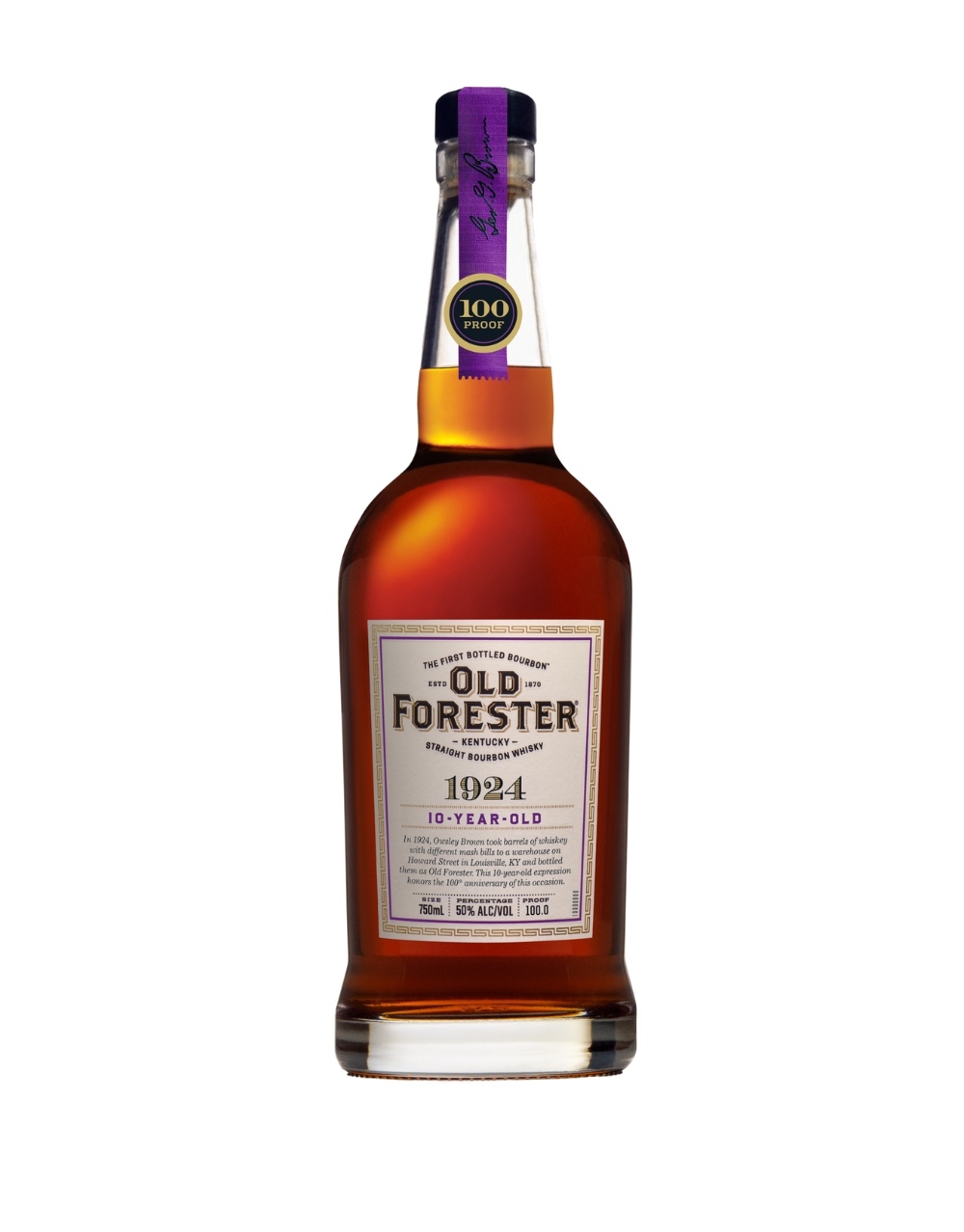 OLD FORESTER 1924 10-YEAR-OLD KENTUCKY STRAIGHT BOURBON WHISKY