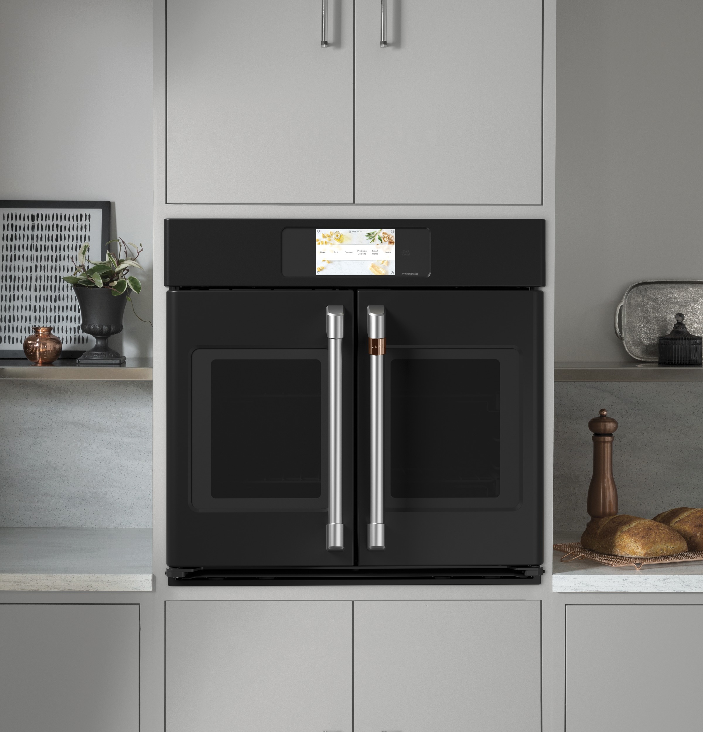 30" Width — Sgl Elec French-Dr — Slf & Stm Cln — Conv Oven — 7" Full-Clr Tch LCD Scrn — 2x Roller Rck, Meat Prb — Prec Ckg, Hot-Air Fry — ADA Compliant — Connectable via built-in WiFi — Est Drop Date = JUN-26 view 5