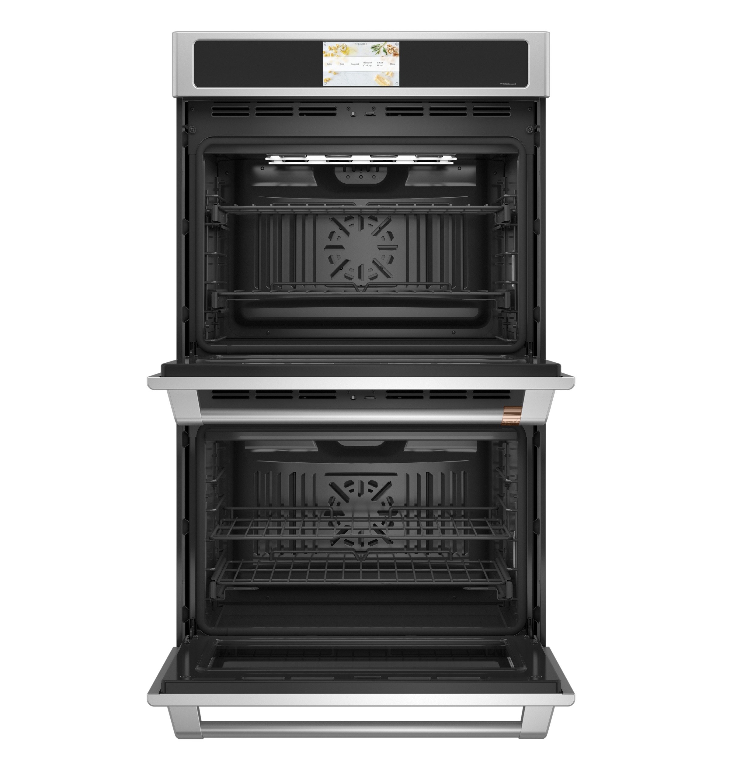 30" Width — Dbl Elec — Slf & Stm Cln — Conv (Both) — 7" Full-Clr Tch LCD Scrn — 4x Roller Rck, Meat Prb — Prec Ckg, Hot-Air Fry, Stm-Assist — Connectable via built-in WiFi — Est Drop Date = JUN-26 view 2