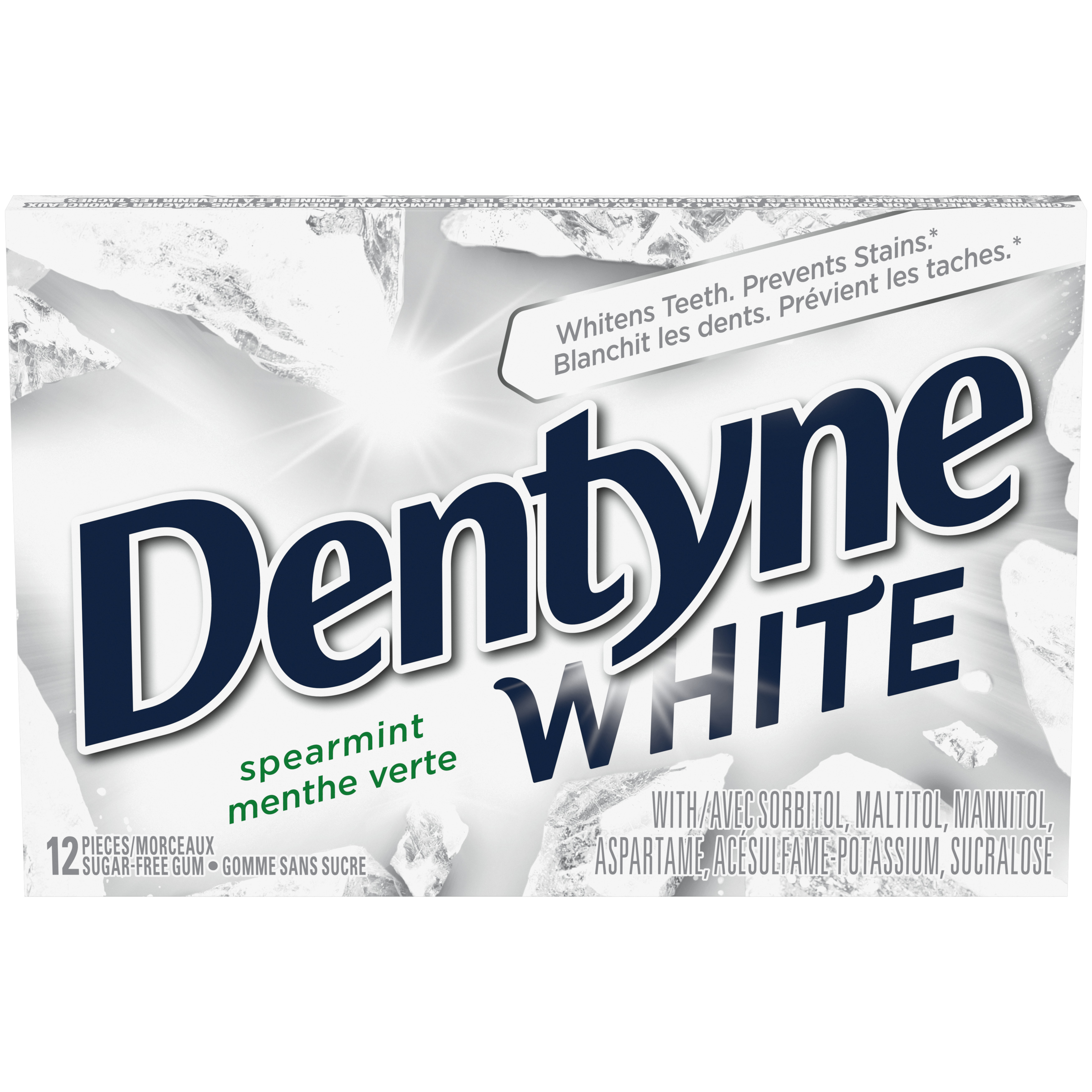 Dentyne White Spearmint Gum 12 Count