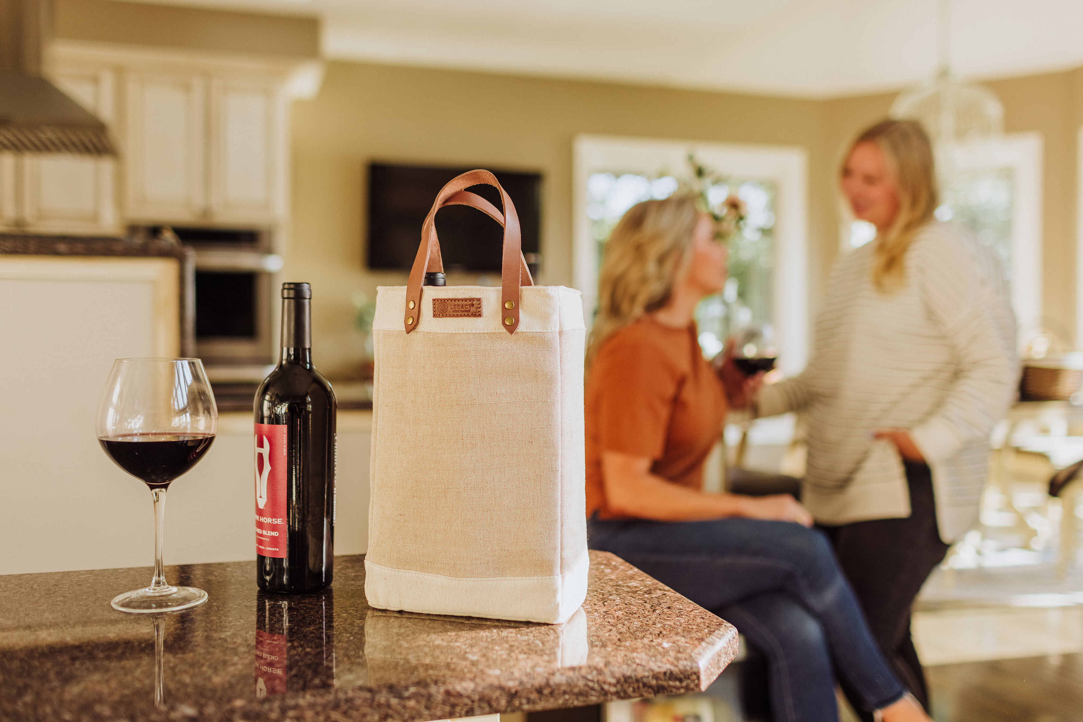 Pinot Jute 2 Bottle Insulated Wine Bag