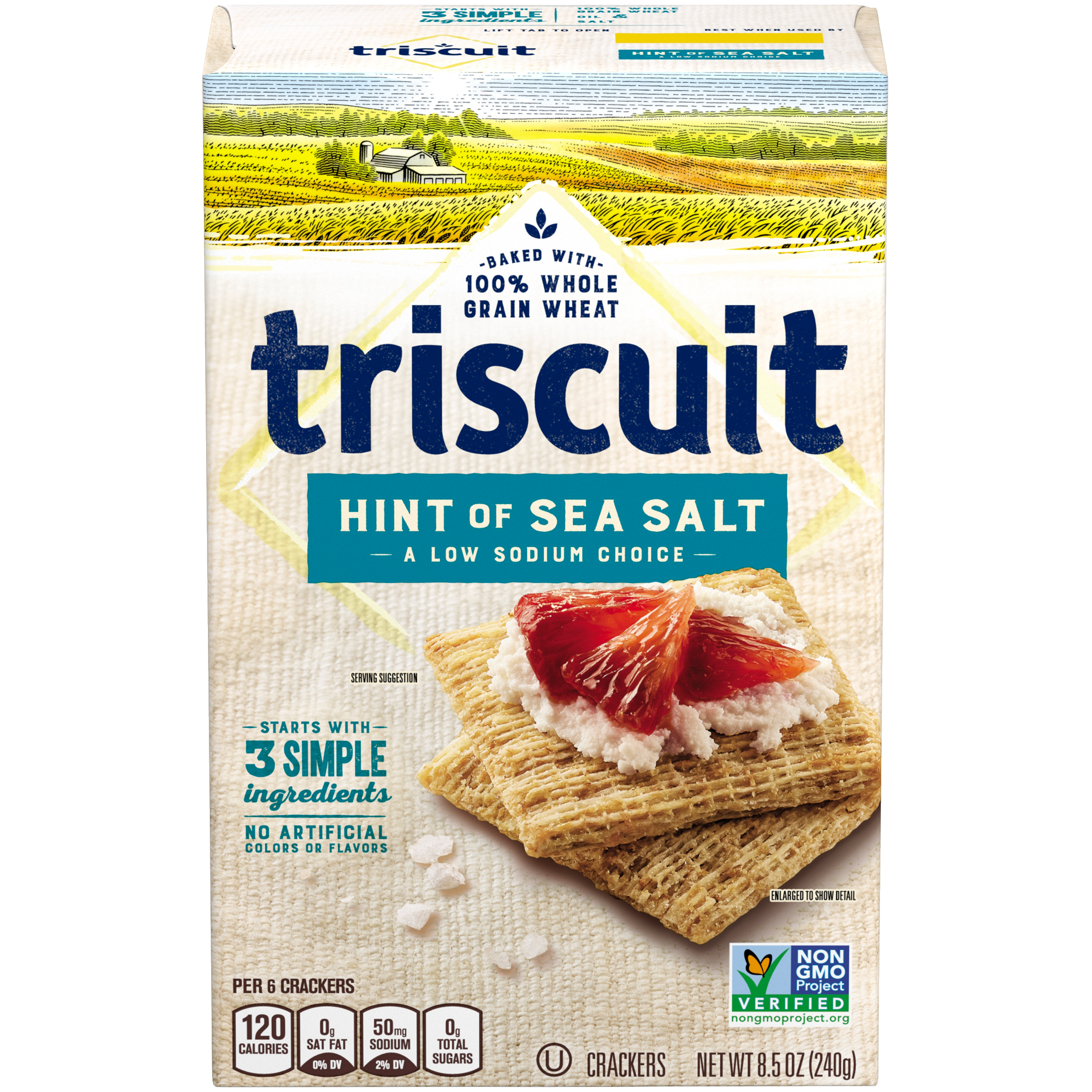 Triscuit Hint of Sea Salt Whole Grain Wheat Crackers, 8.5 oz