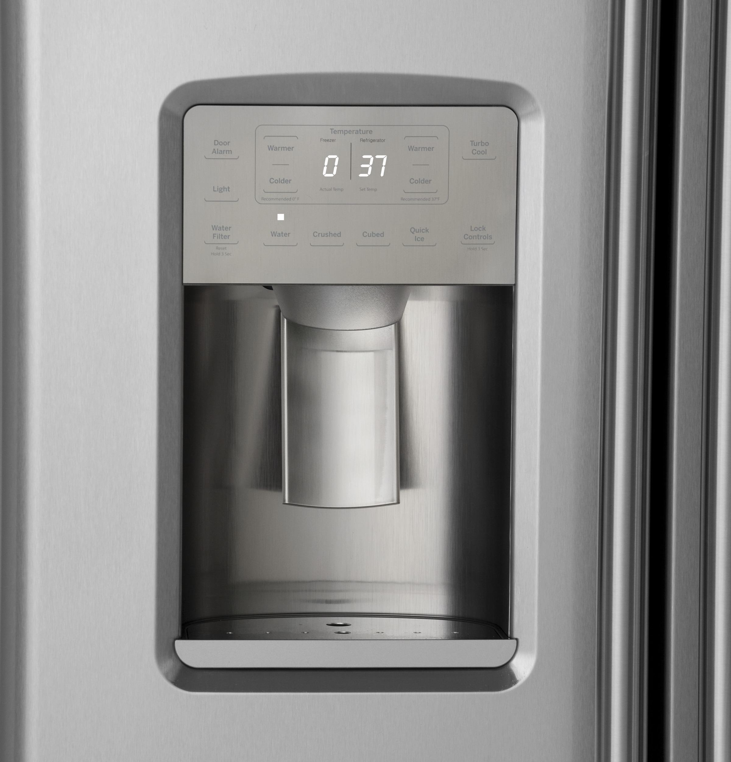 Counter-Depth 22.0 CuFt 36" Width Hidden Hinge Extrnl Dispnr XWF Filter — Connectable via module view 6