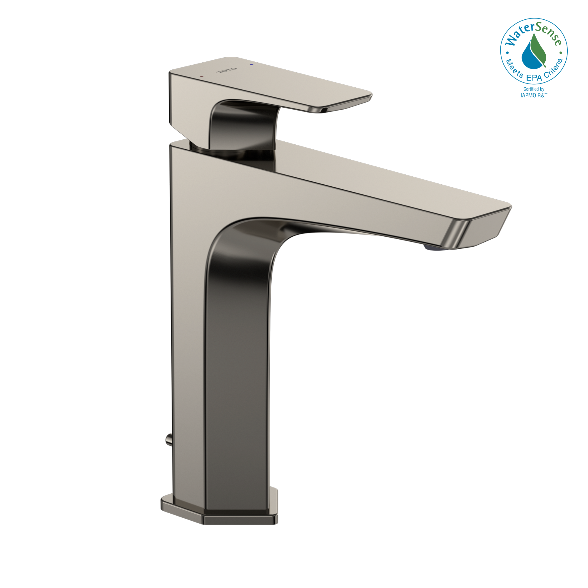 TOTO GE 1.2 GPM Single Handle Semi-Vessel Bathroom Sink Faucet with COMFORT GLIDE Technology, Polished Nickel, Brass, TLG07303U#PN