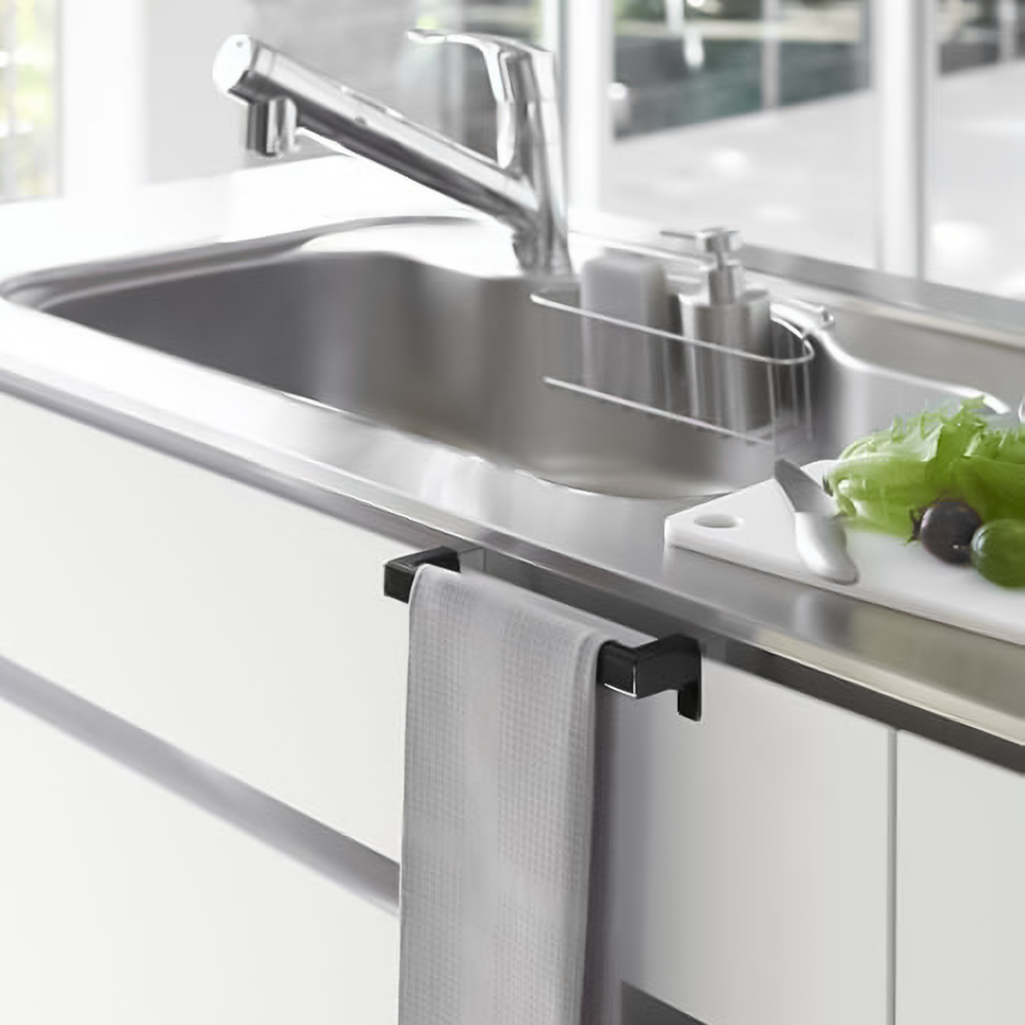 Towel Hanger : Under-Sink Convenience