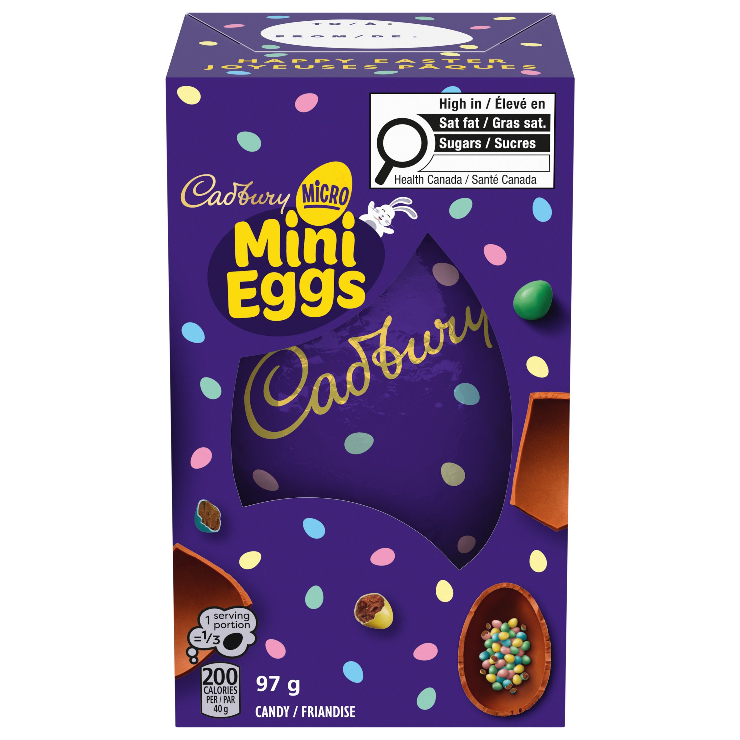 Cadbury Micro Mini Eggs Hollow Egg Easter, 97g (pack of 1)-0