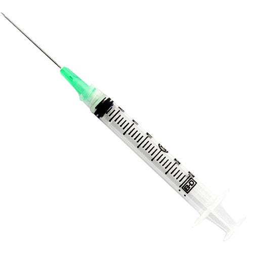 3 cc BD Luer-Lok™ Syringe w/21ga x 1 1/2" BD PrecisionGlide™ Needle, Regular Wall, Regular Bevel, Sterile - 100/Box