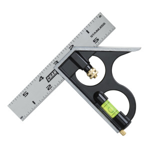 8100-006CS 6-inch High-Visibility Stainless Steel Combination Square