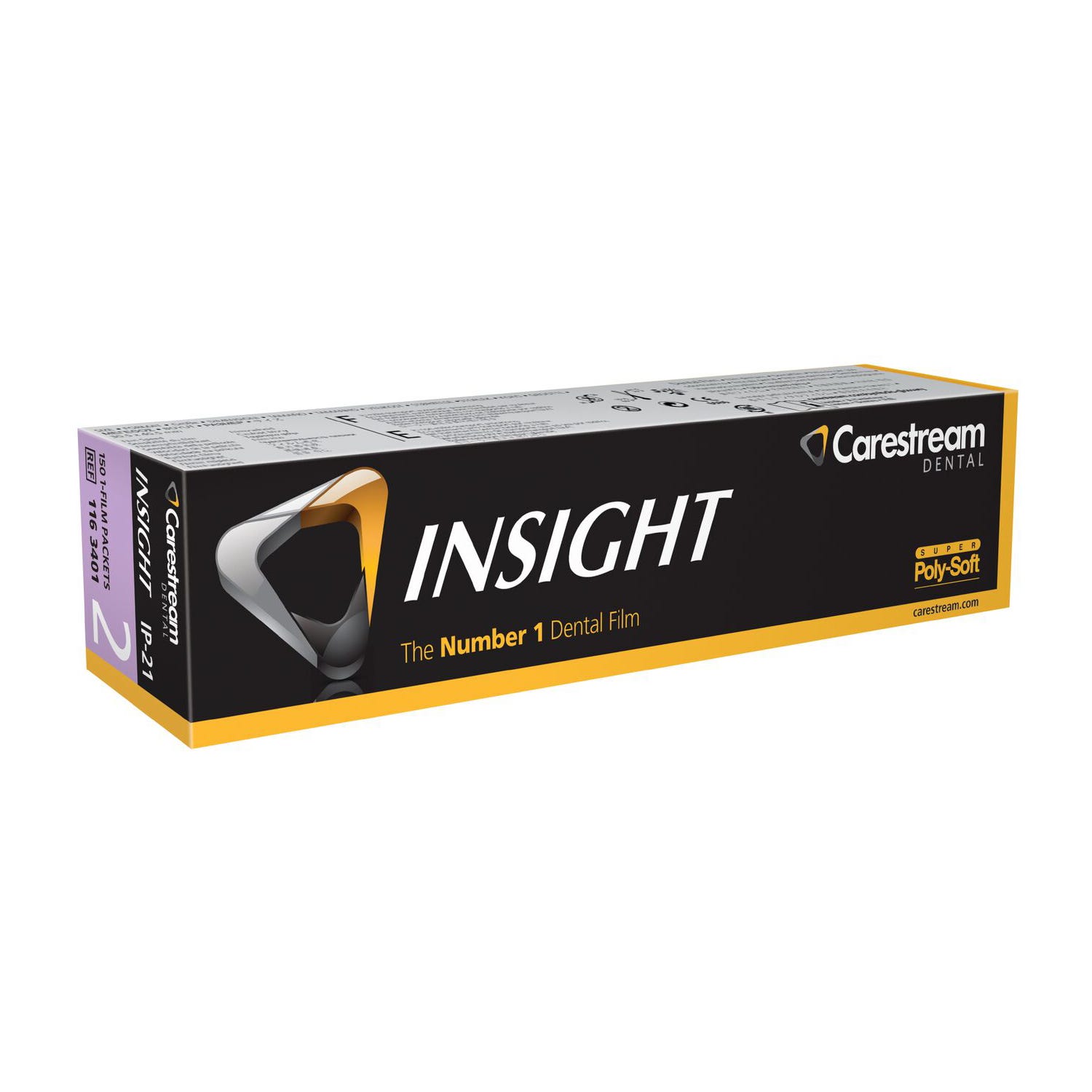 INSIGHT™ Dental Film, Size 2, IP-21, Super Poly-Soft™ Packets - 150/Box