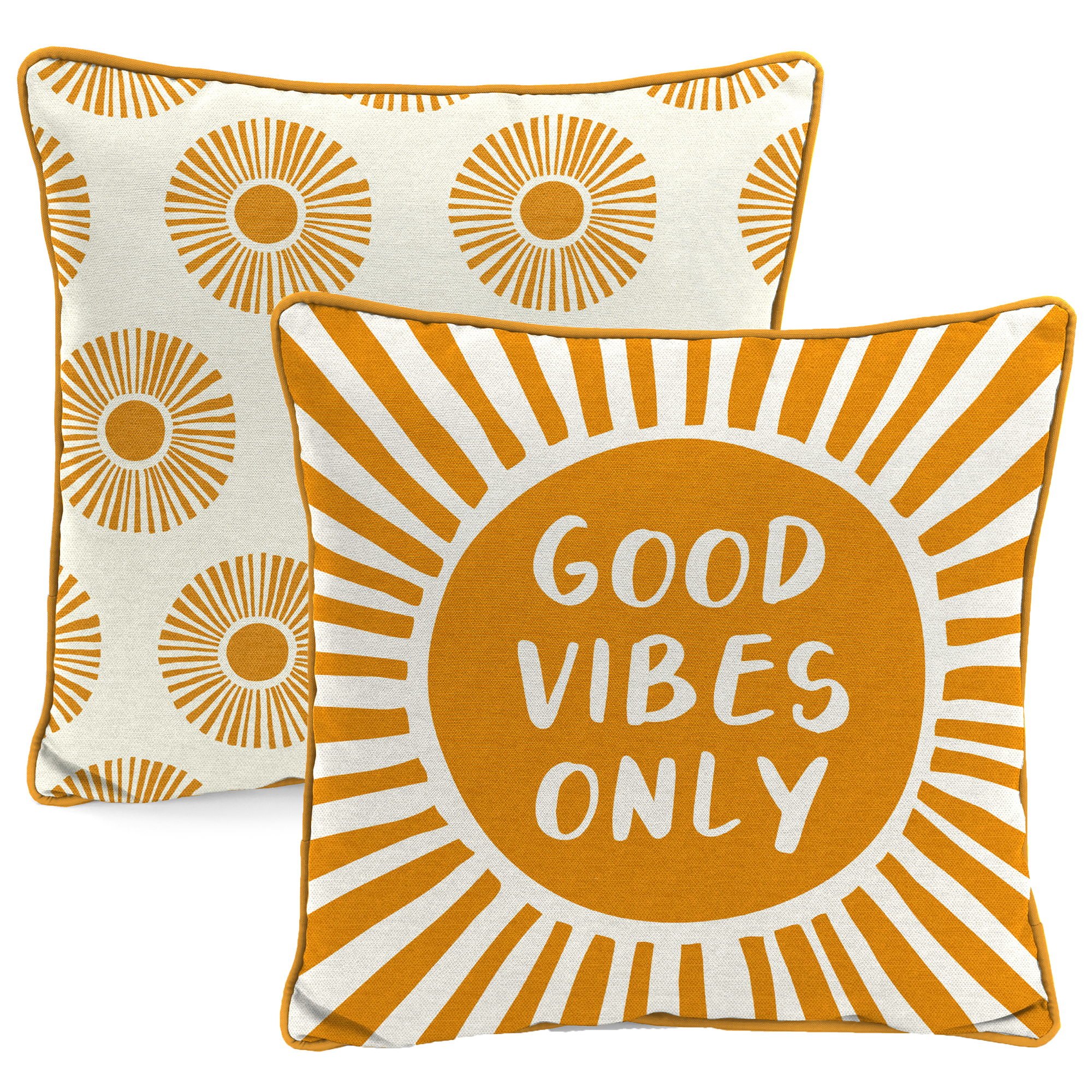 New Outdoor Throw Pillow with Welt 16" x 16", Fade Stain Resistant, Easy Clean - Picture 9 of 30