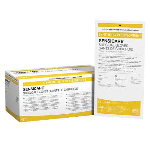 SensiCare® Surgical Gloves w/Aloe Vera, Size 7, Latex-Free, Powder-Free - 50/Box