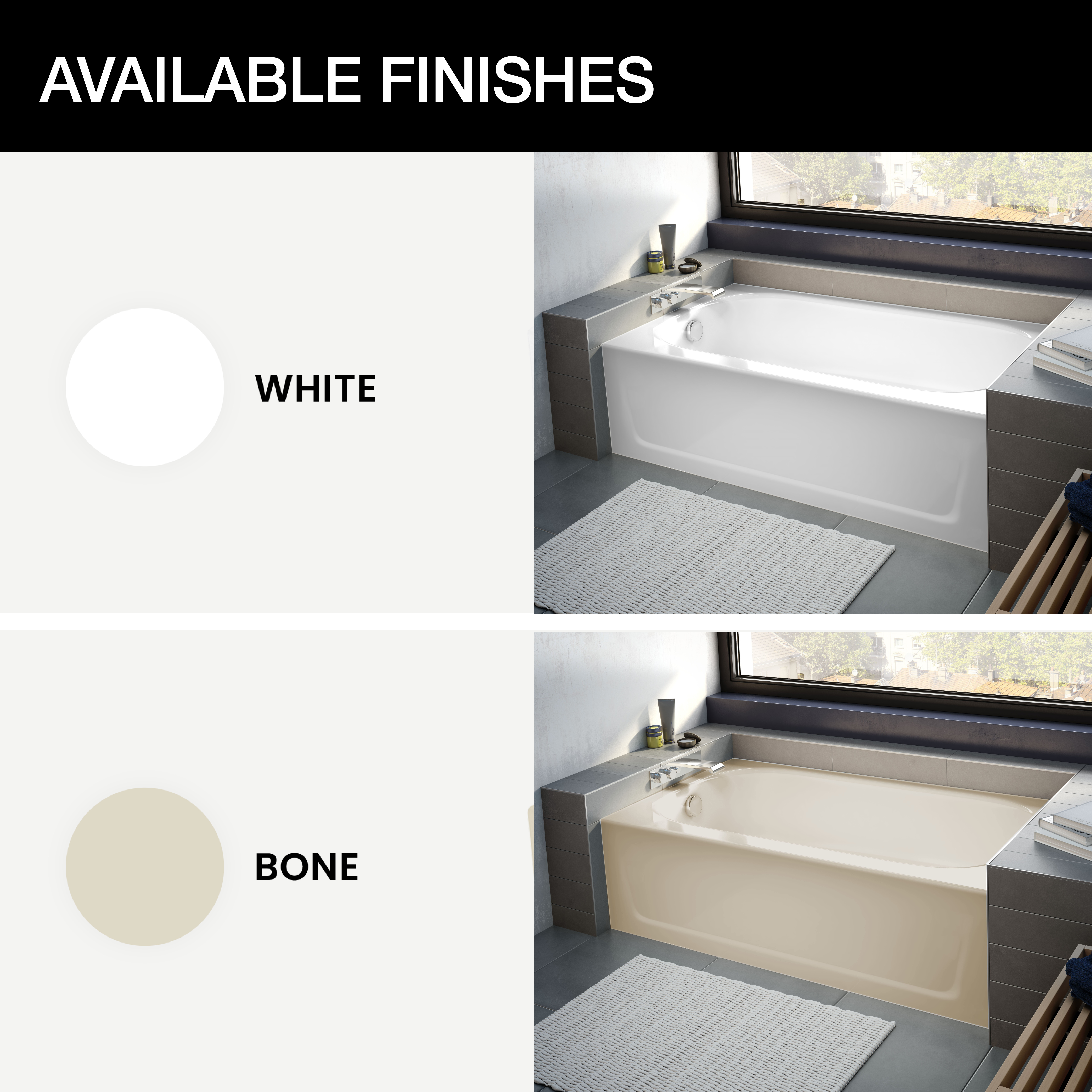 Beautiful and Brilliant Bathtub finishes