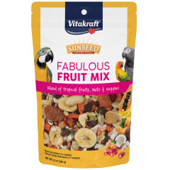 Image of Vitakraft Sunseed Fabulous Fruit Mix Treat for Parrots & Conures, 12 oz
