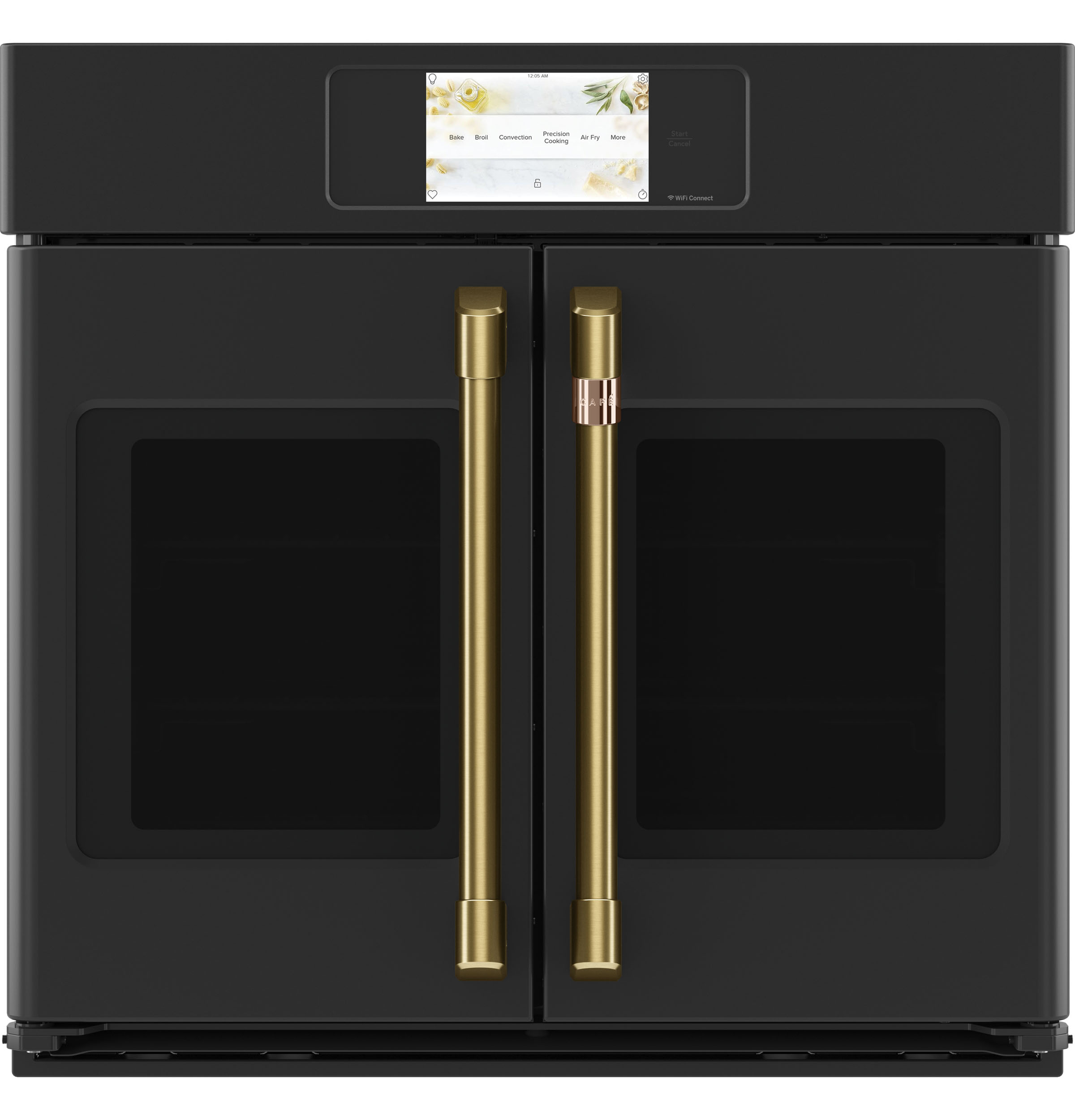 30" Width — Hndl & Knob Kit for French-Dr Sgl Wall Ovens — Brushed Brass — For use w/ Wall Ovens — Not Connectable view 4