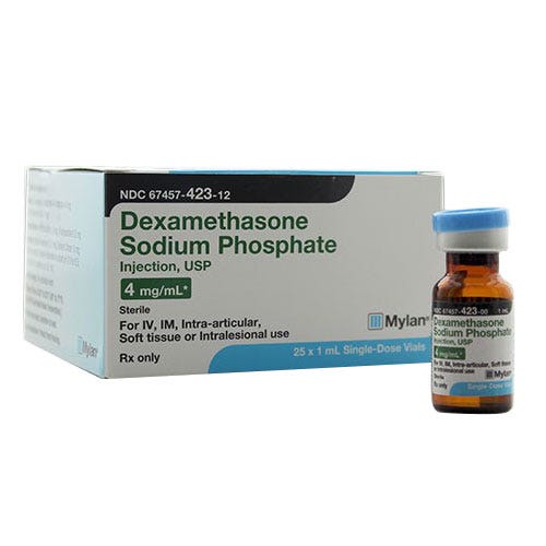 Dexamethasone Sodium Phosphate 4mg/ml 1ml Vial - 25/Box