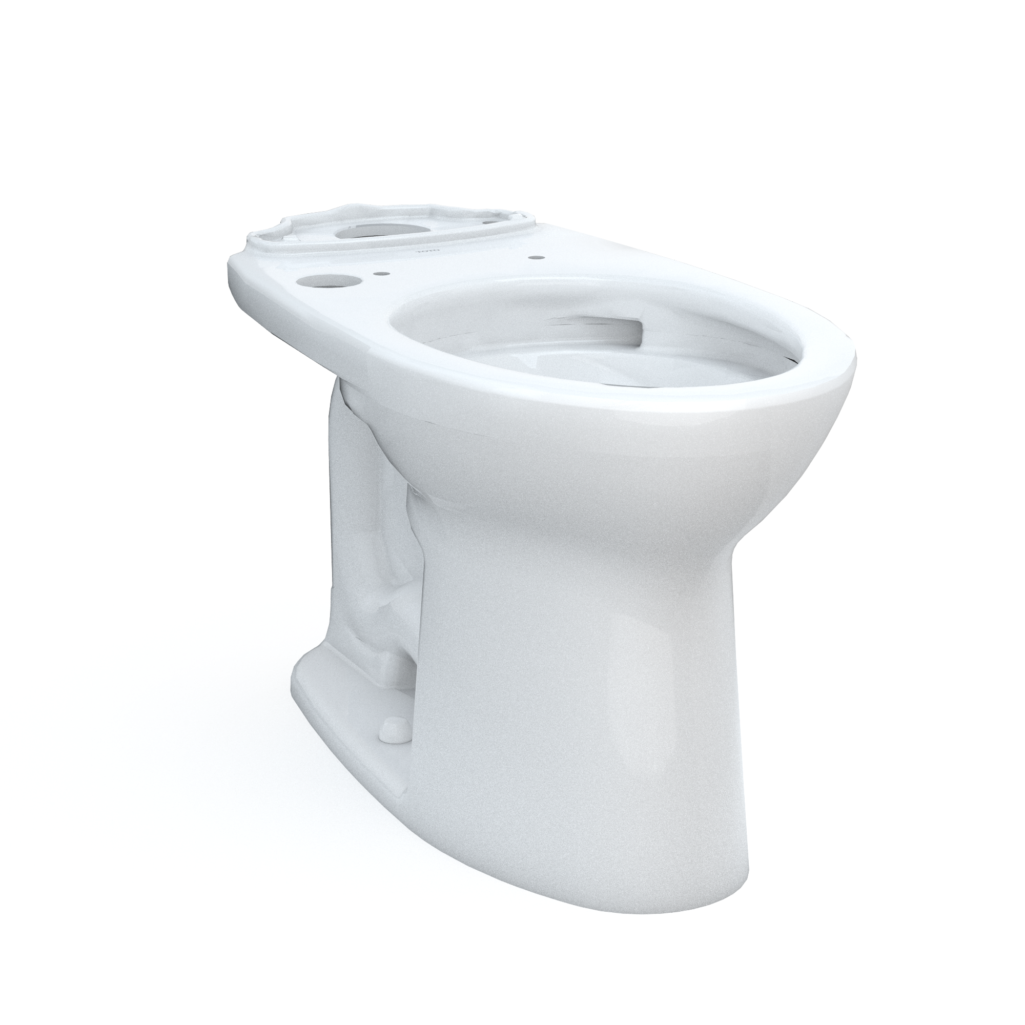 TOTO Drake Elongated TORNADO FLUSH Toilet Bowl, WASHLET+ Ready, Cotton White, Vitreous China, C776CEGT40#01