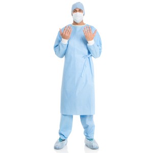 Evolution 4 Non Reinforced Surgical Gown, X-Large,  Sterile w/Towel, Set in Sleeves