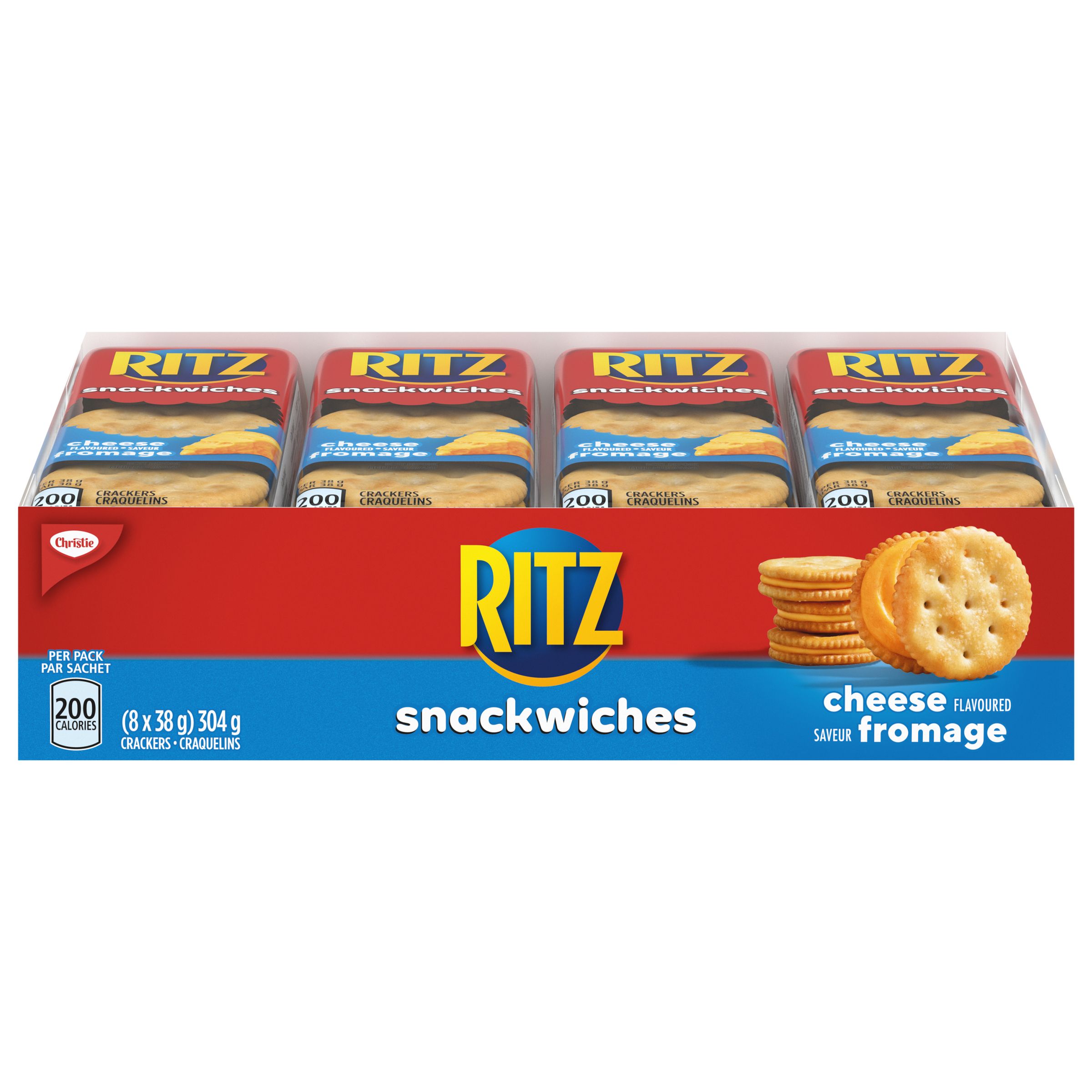 Ritz Snackwich Crackers, Cheese Flavour, 8 X 38 G / 304 G-0
