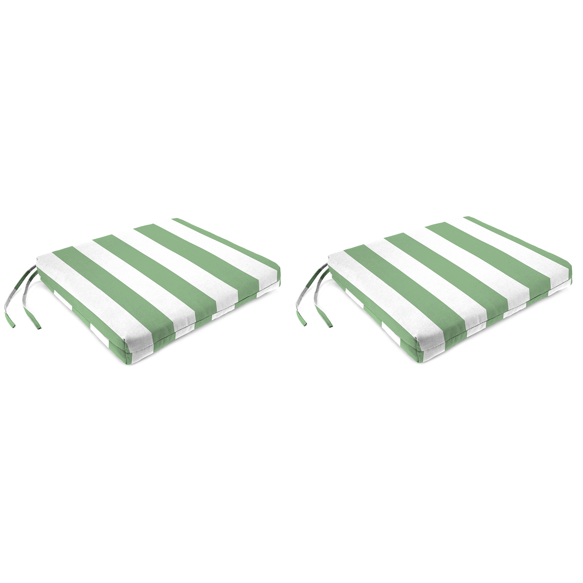 New Outdoor Chair Pad Seat Cushions with Ties 19" x 17", 2-Pack, Fade Resistant - Picture 14 of 21