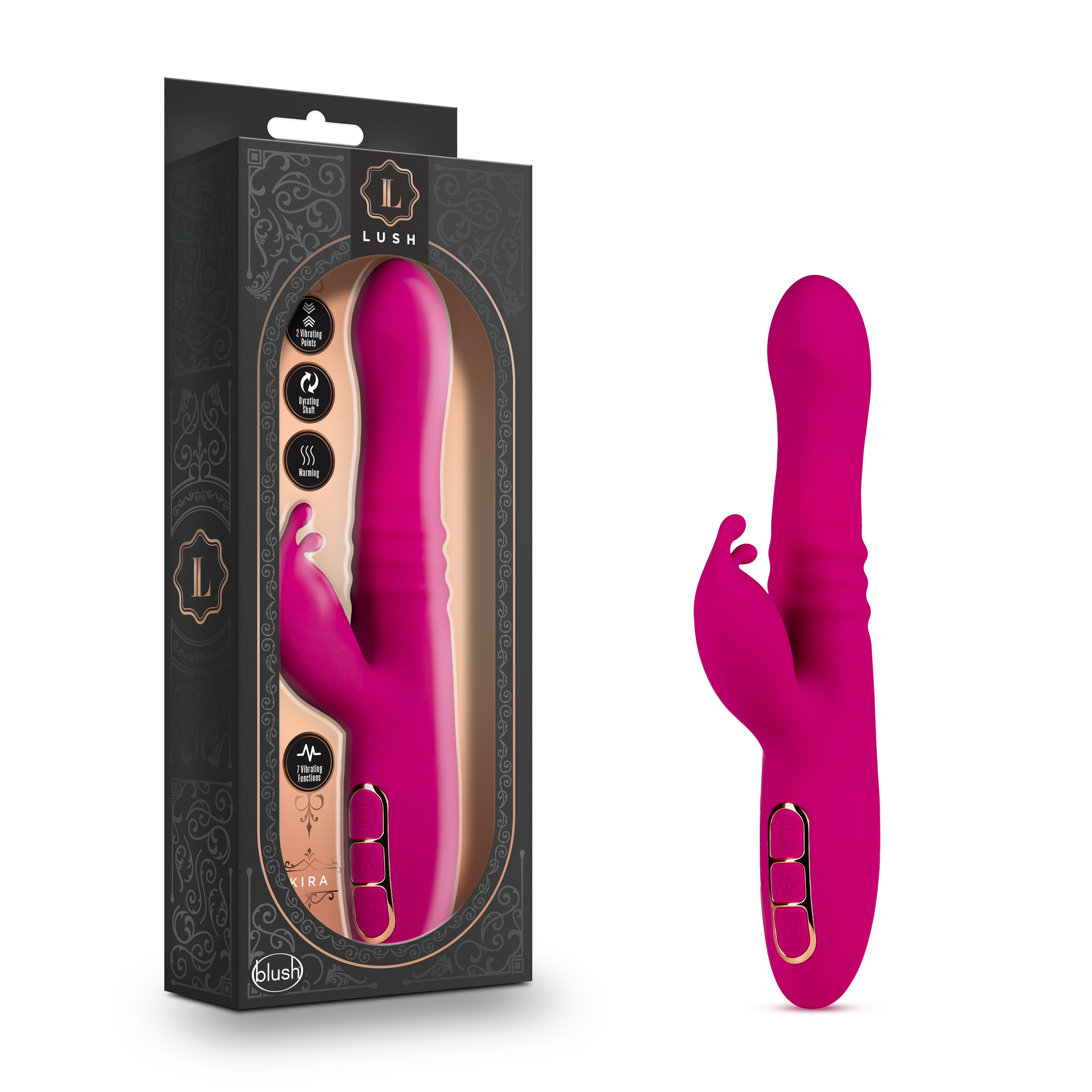 Blush Lush Kira Velvet 9.5-Inch Rabbit Vibrator