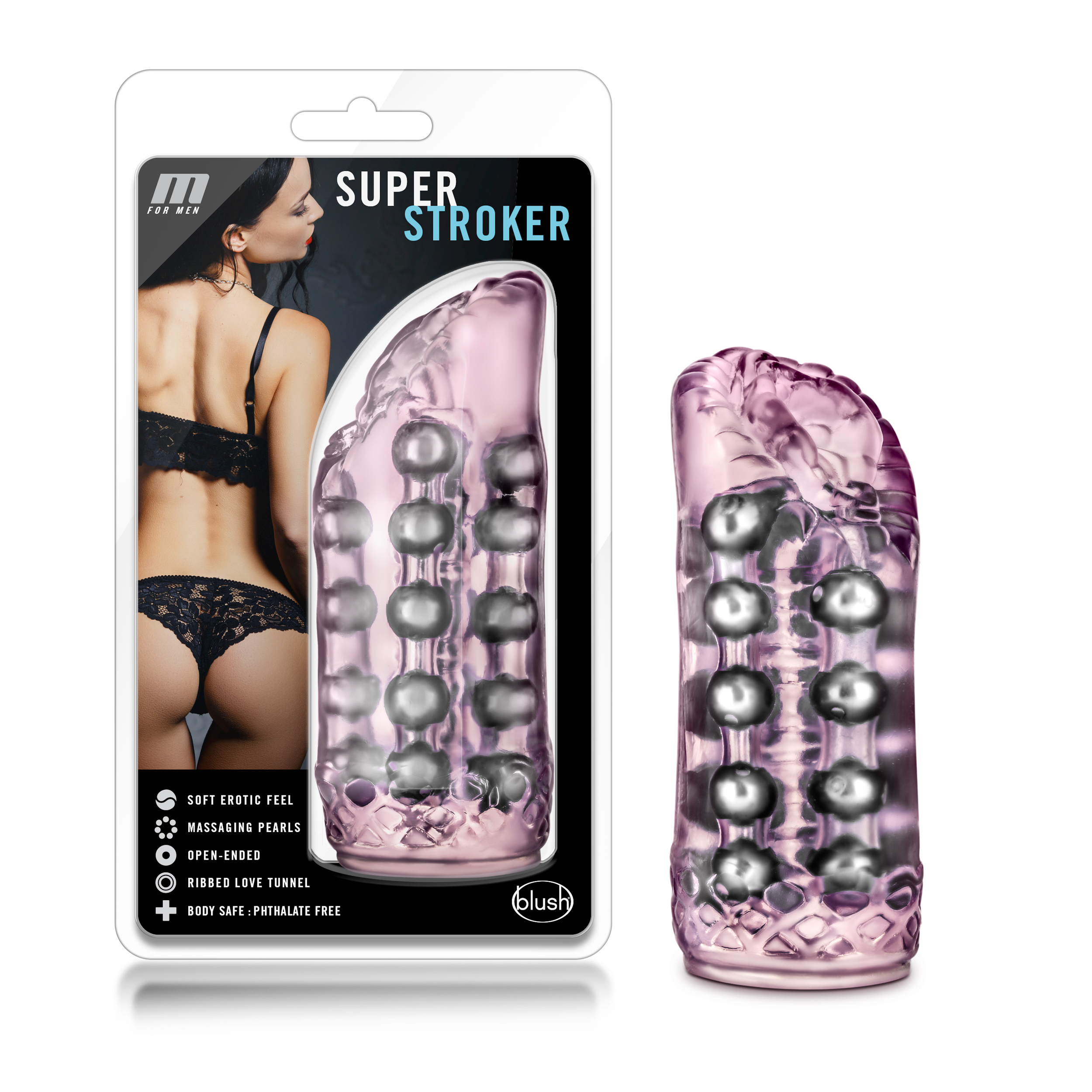 Blush M for Men Super Realistic Pink Masturbator / Stroker