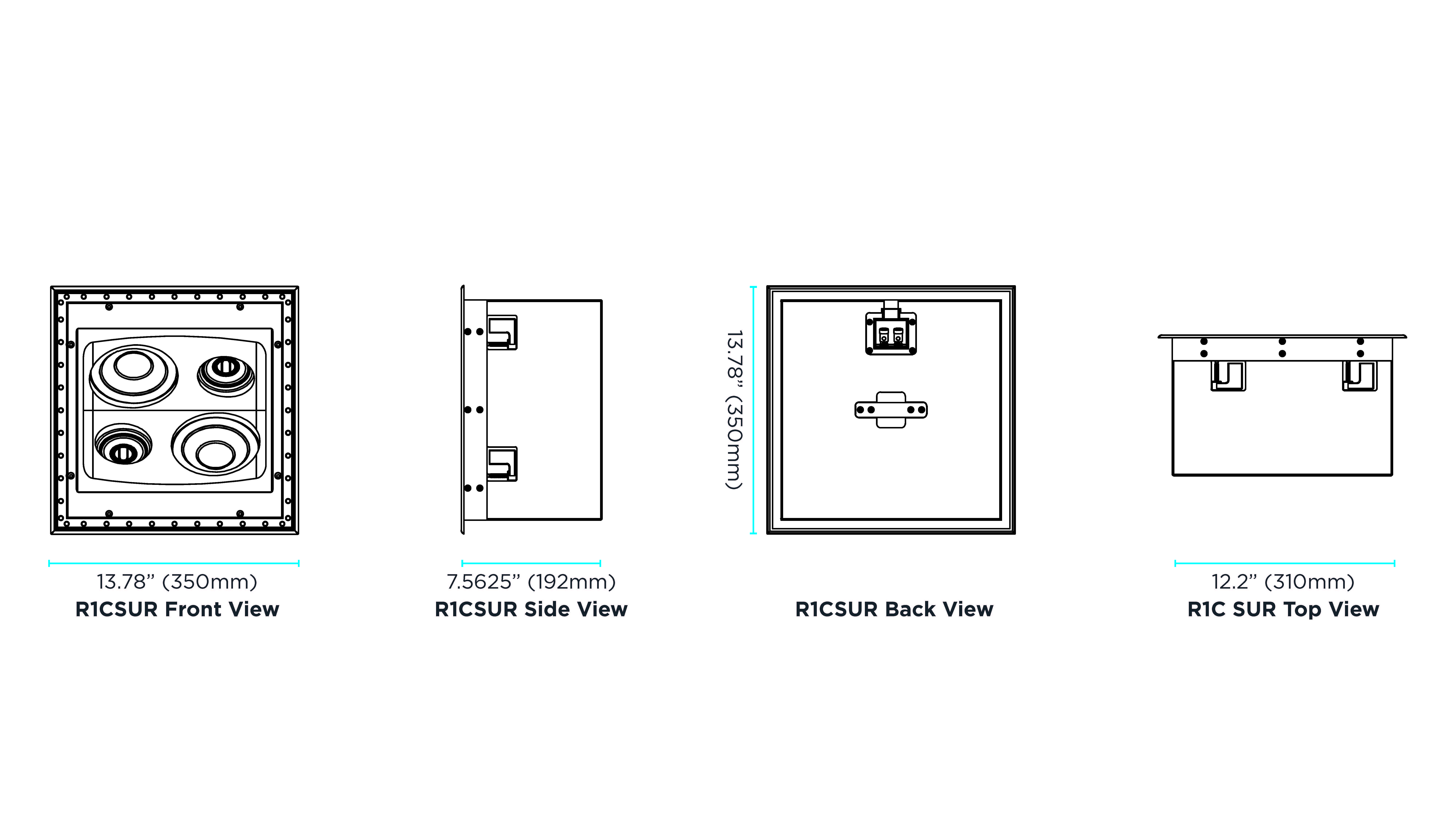 R1CSUR Dimensional Drawings