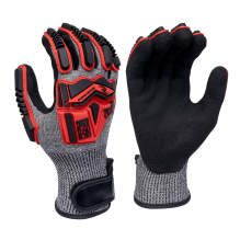 Radians RWG620 HPPE Shell with TPR and Sandy Nitrile Coated Palm A6 Cut Protection Glove