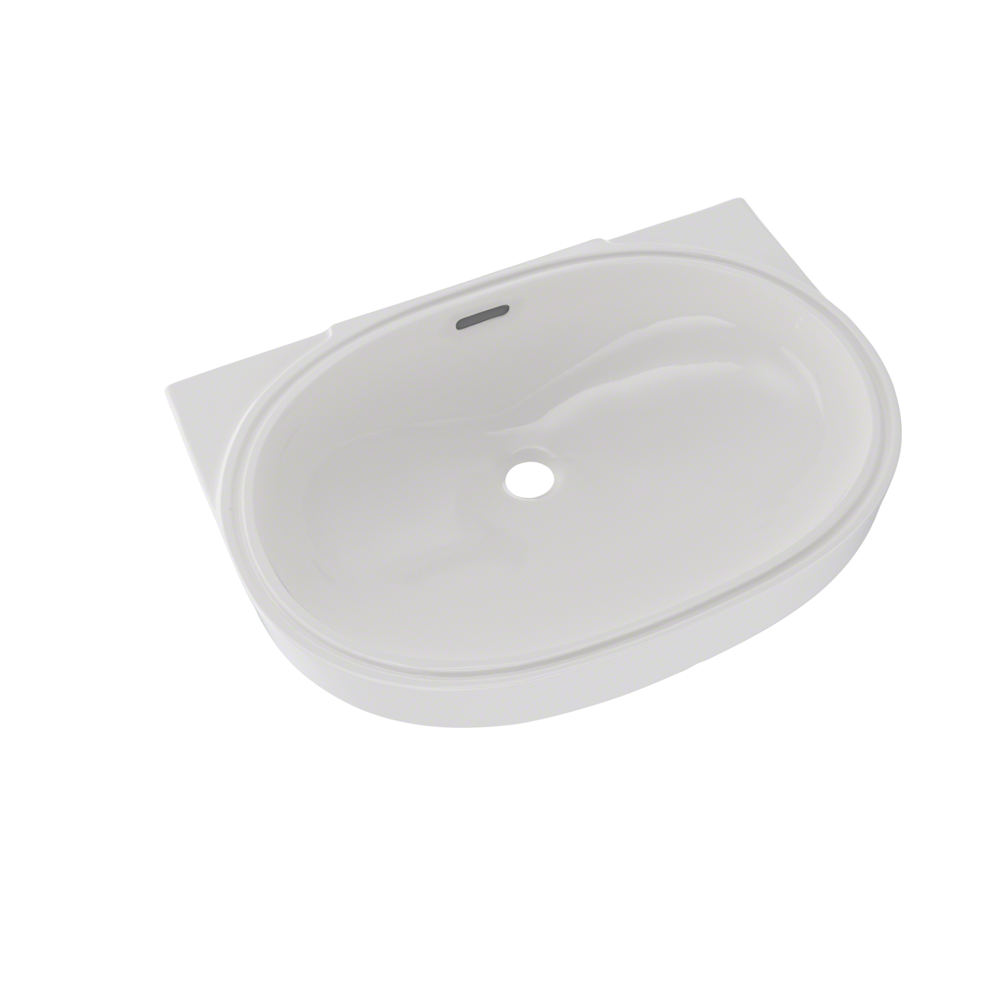 TOTO Oval 19-11/16" x 13-3/4" Undermount Bathroom Sink with CEFIONTECT, Colonial White, Vitreous China, LT546G#11